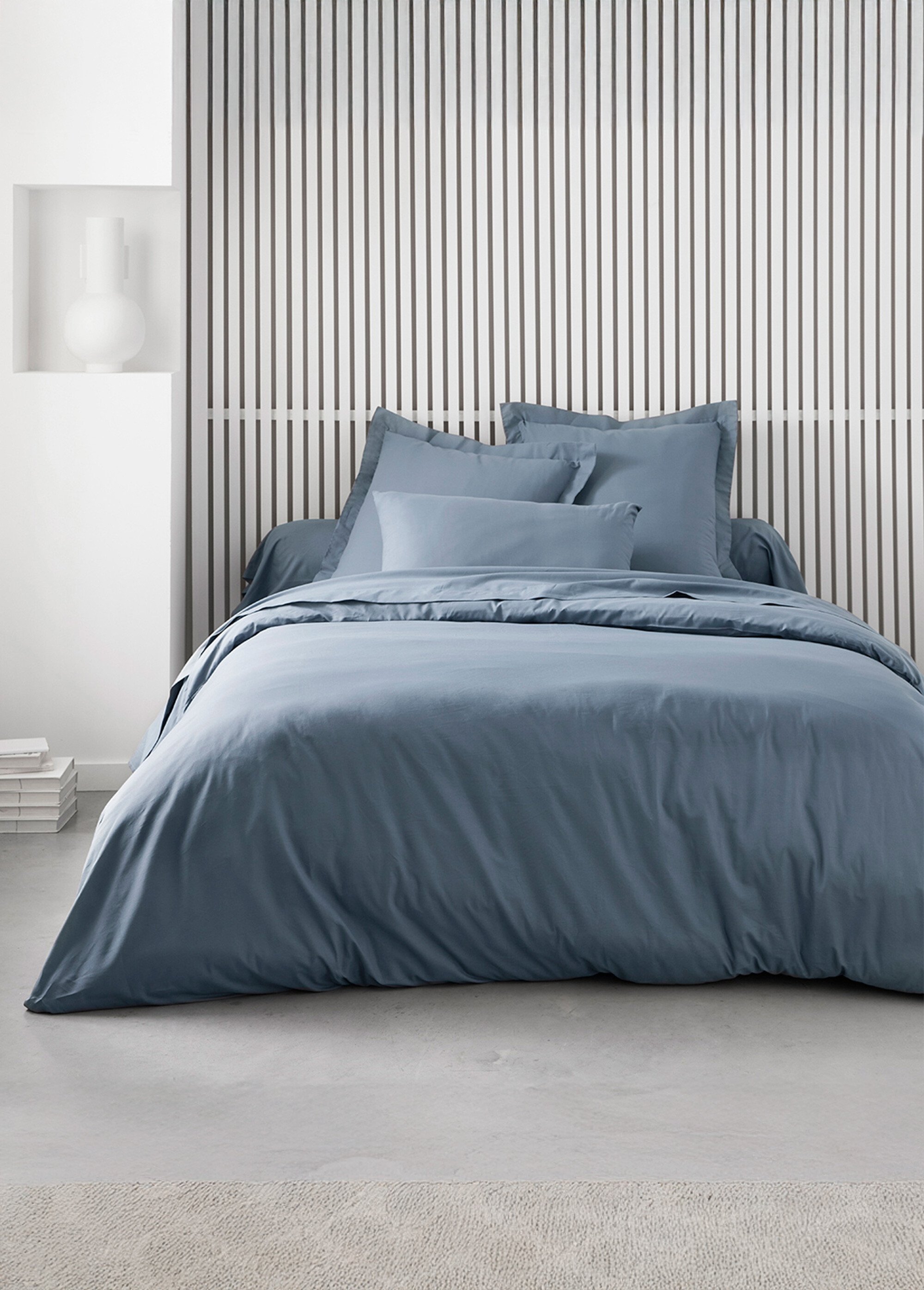 Housse de couette coton uni