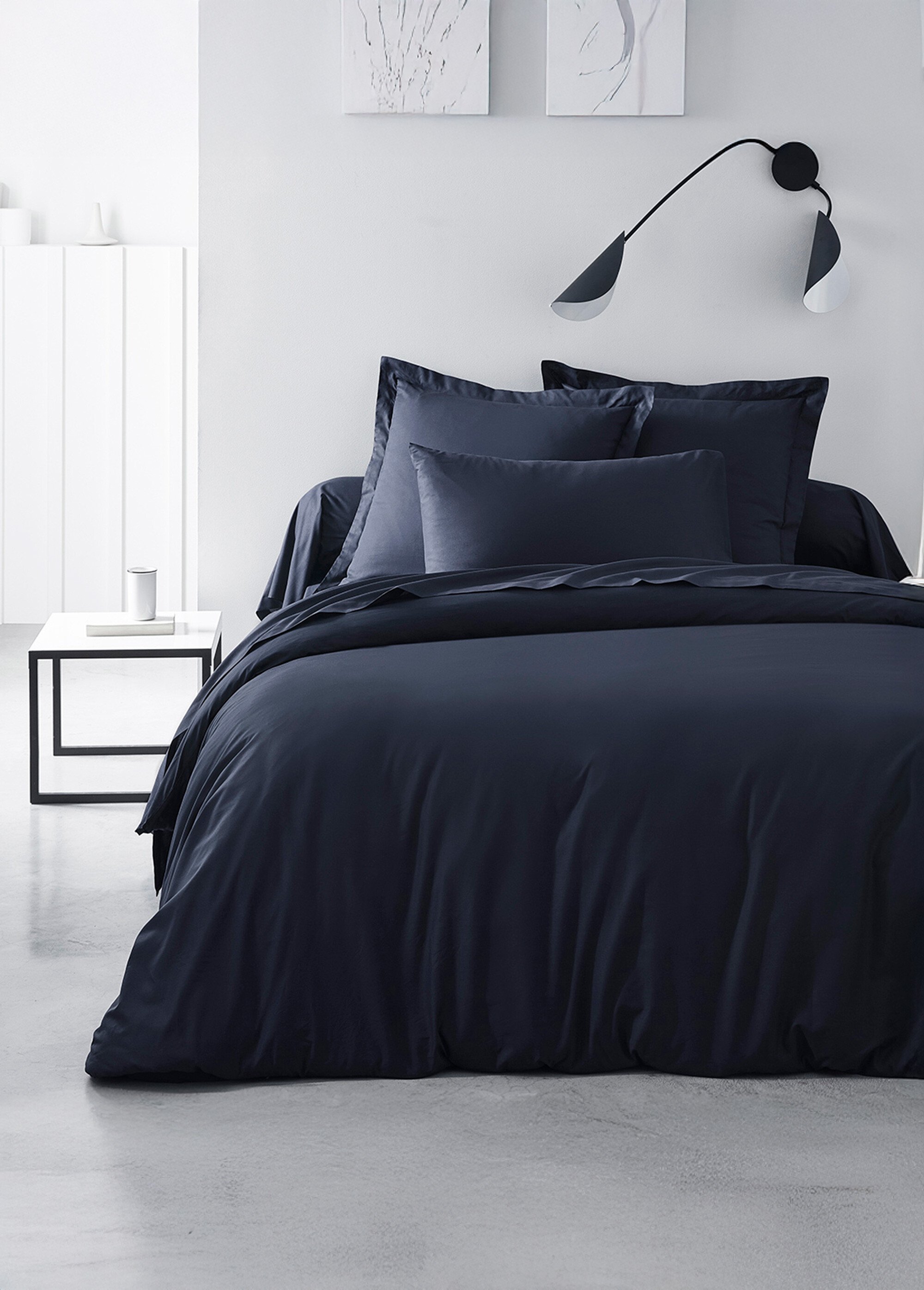 Housse de couette coton uni