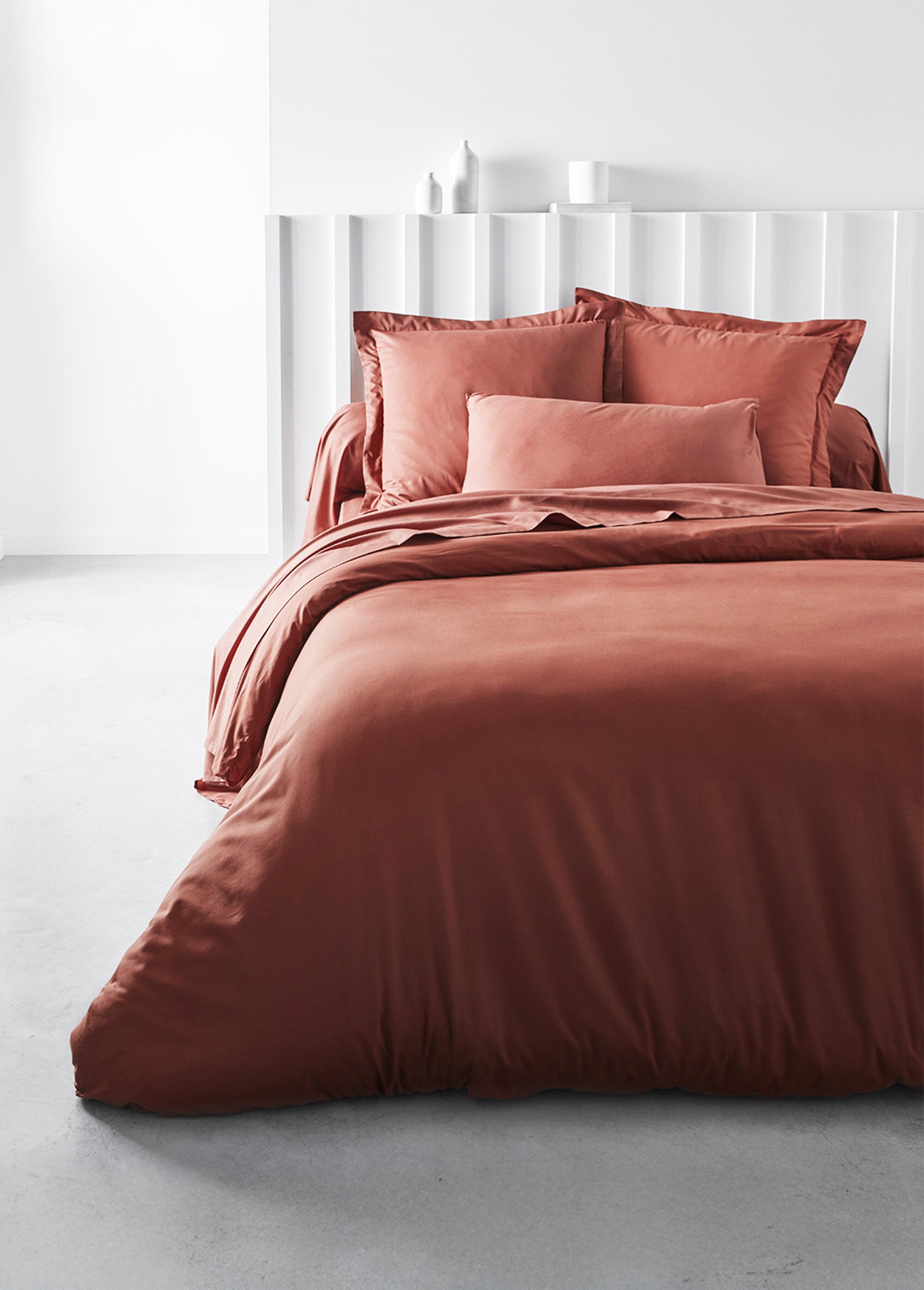 Housse de couette coton uni