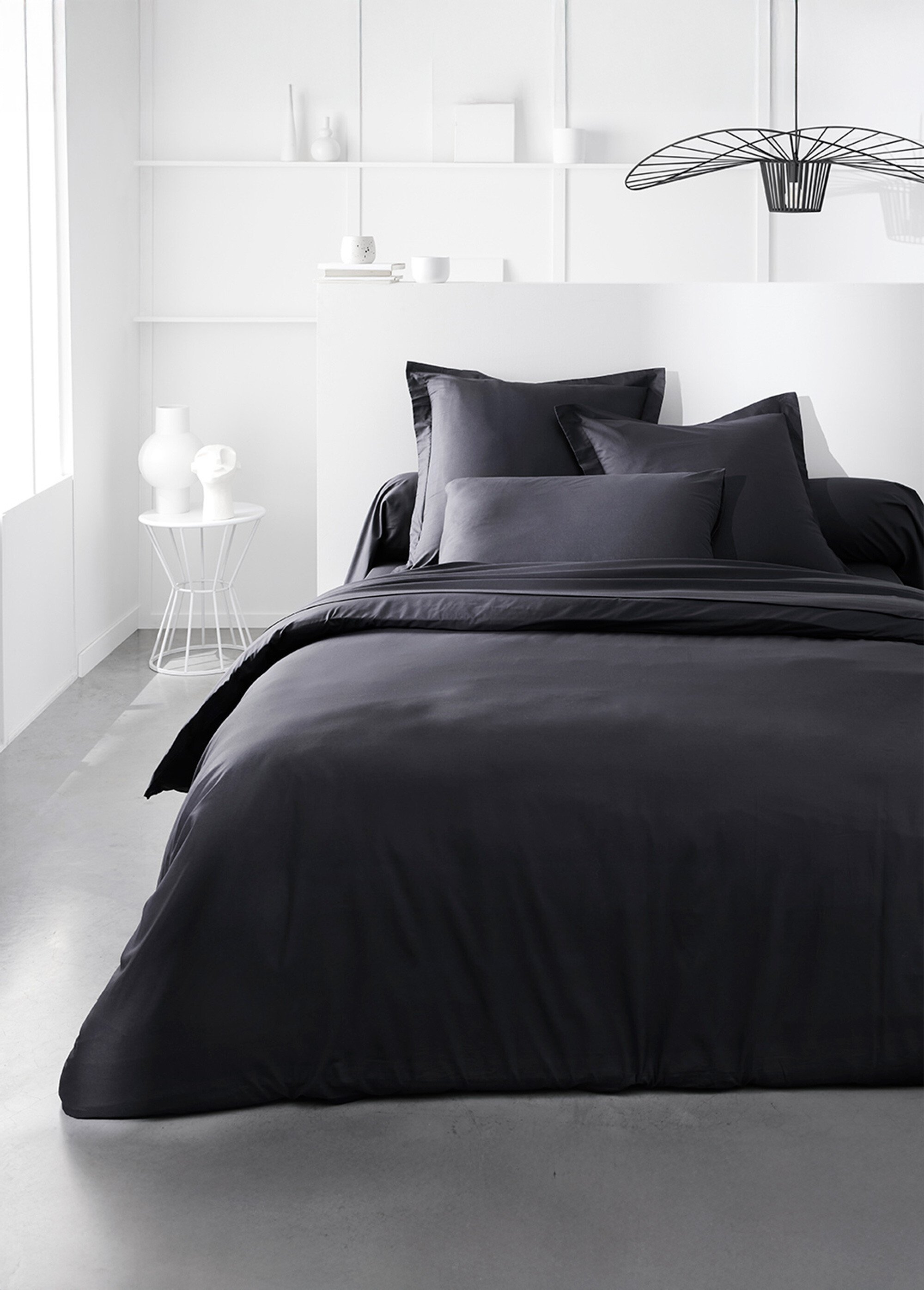 Housse de couette coton uni