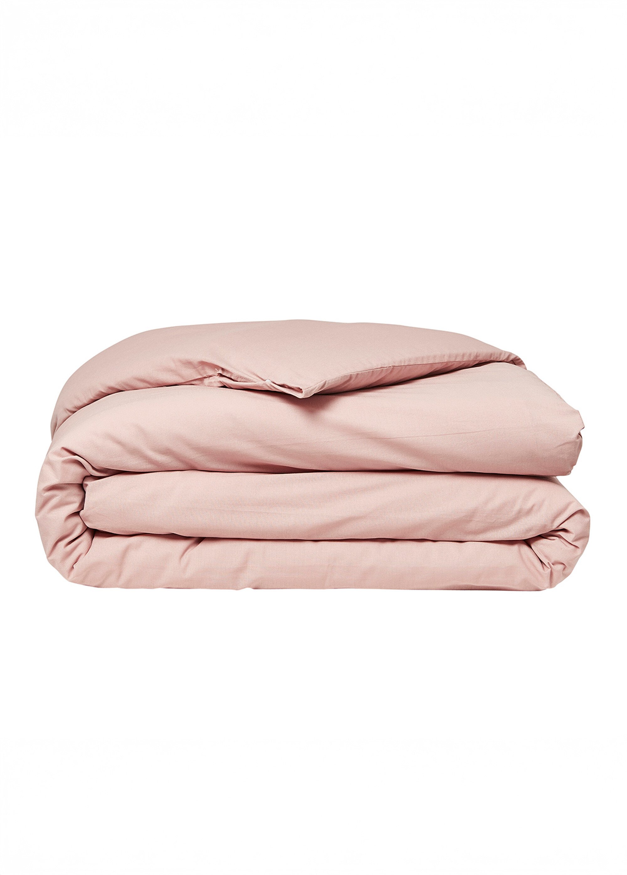 Housse de couette coton uni Rose REMI-HC DE1