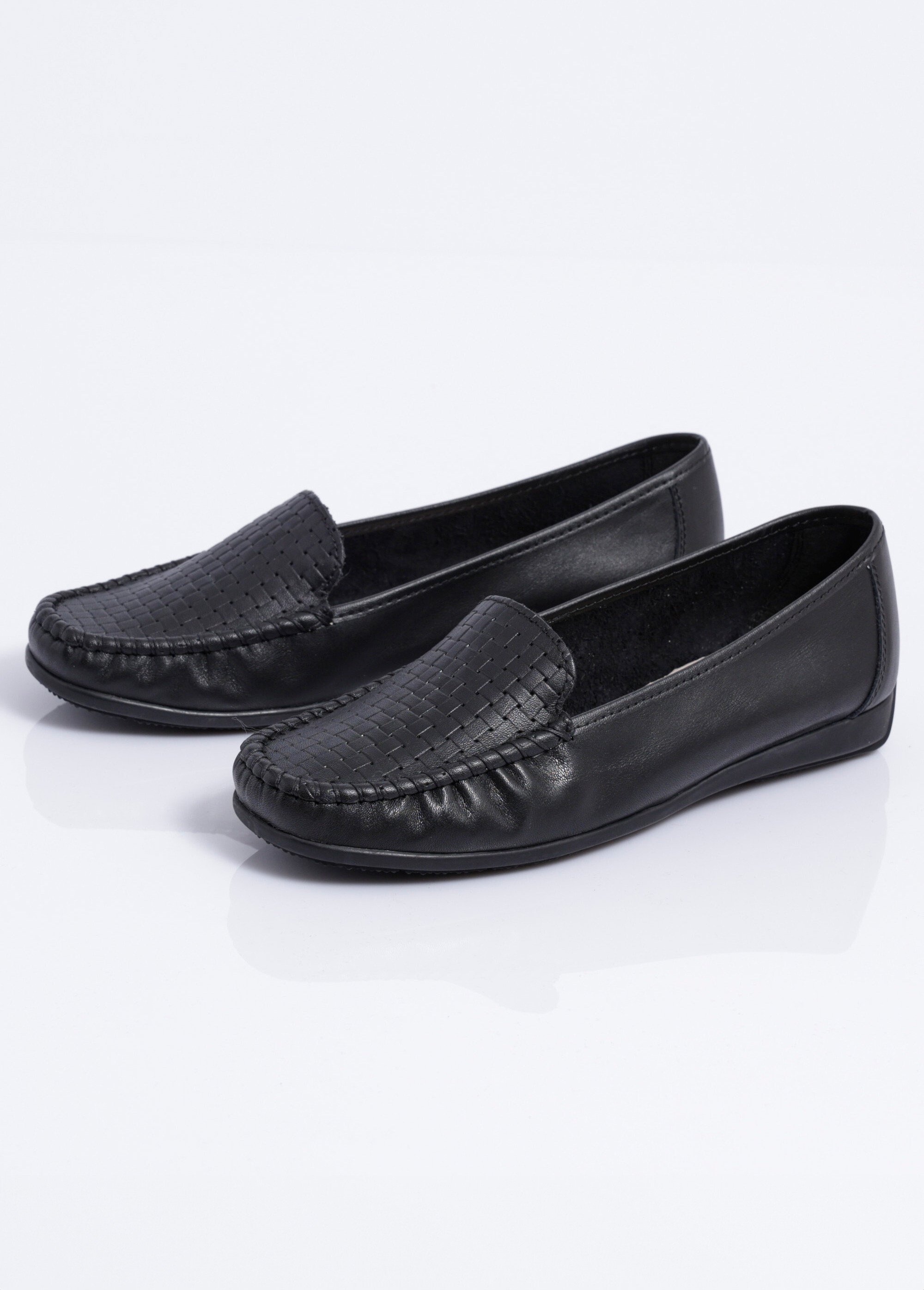 Mocassins souples largeur confort cuir