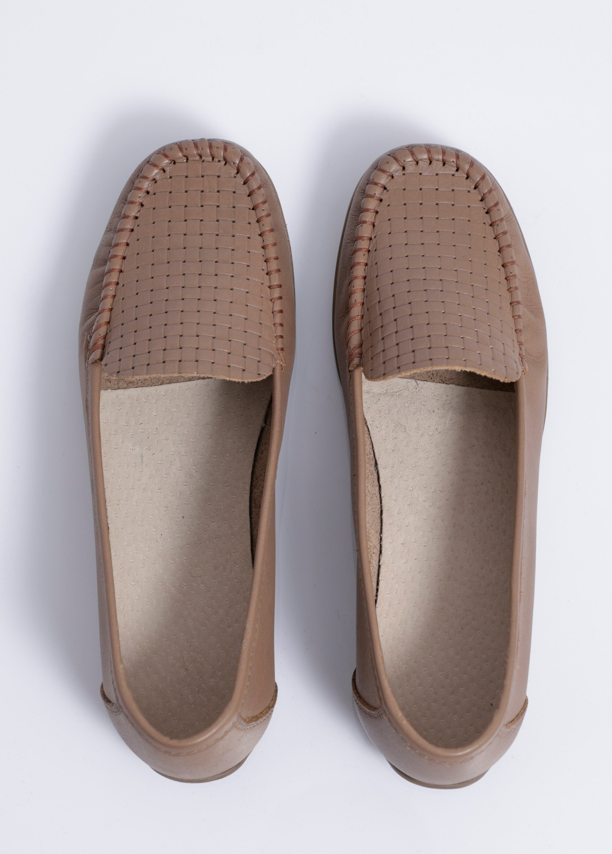 Mocassins souples largeur confort cuir Femme Marron OLWEN OV1
