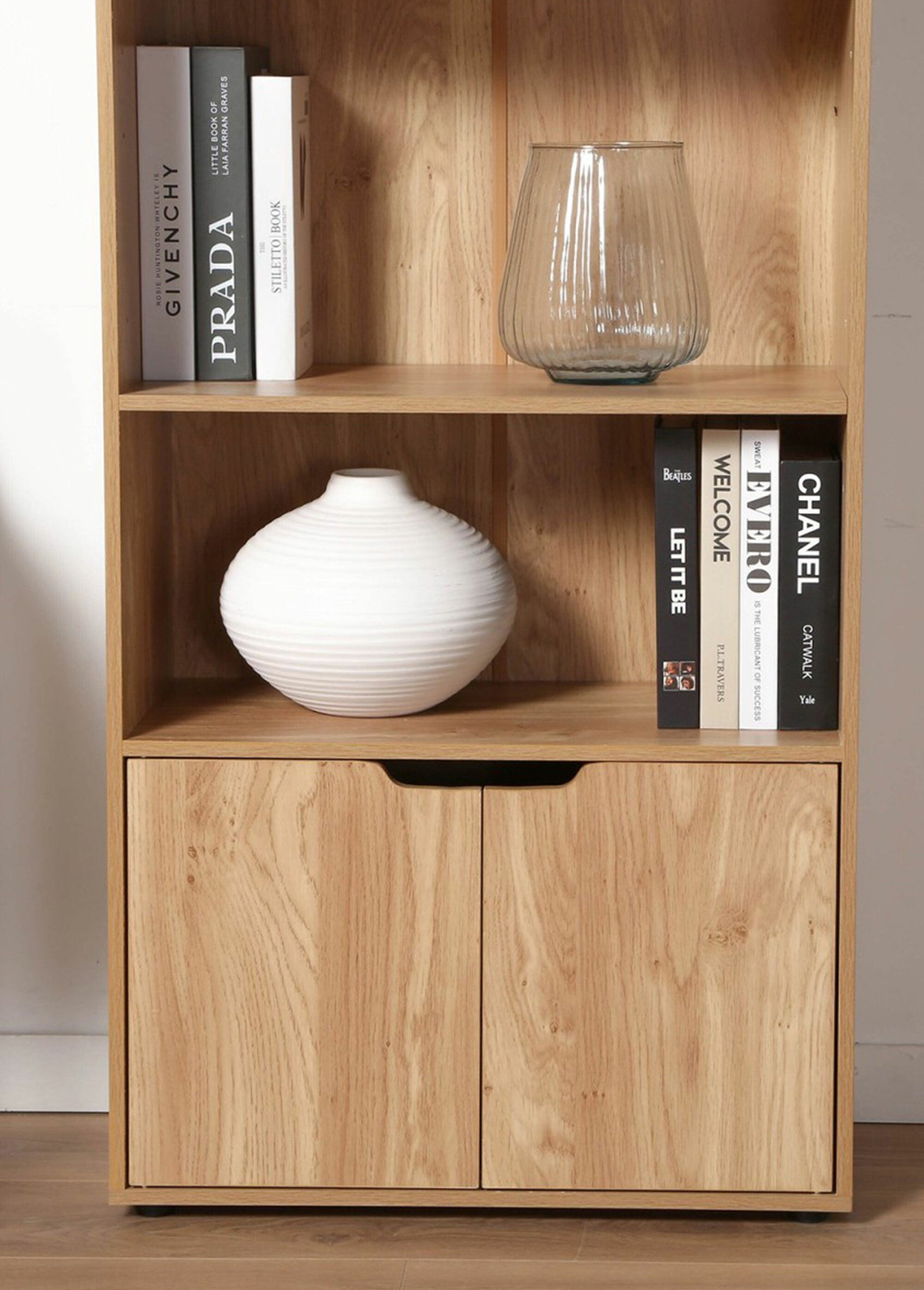 MODU Etagère 3 niveaux + 2 portes MARRON CAL-13998133 DE1