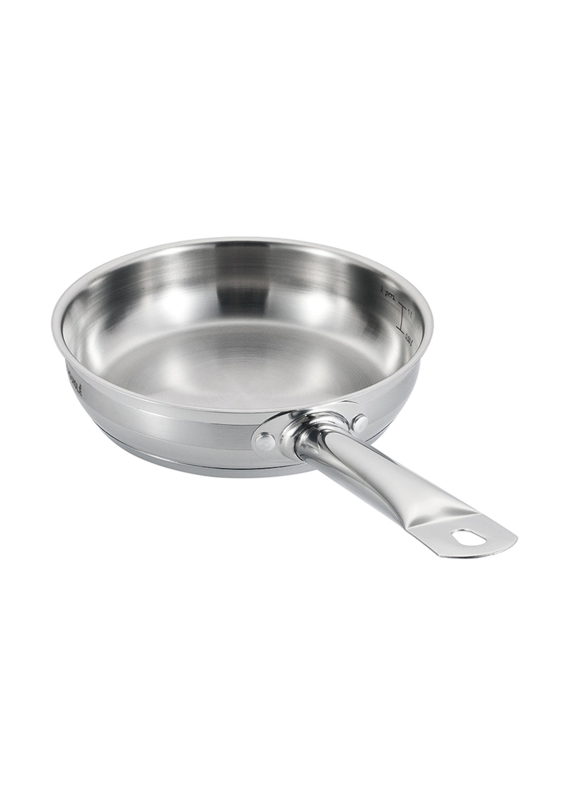 Poêle 20cm tous feux avec manche fixe Gris 9032000 DE1