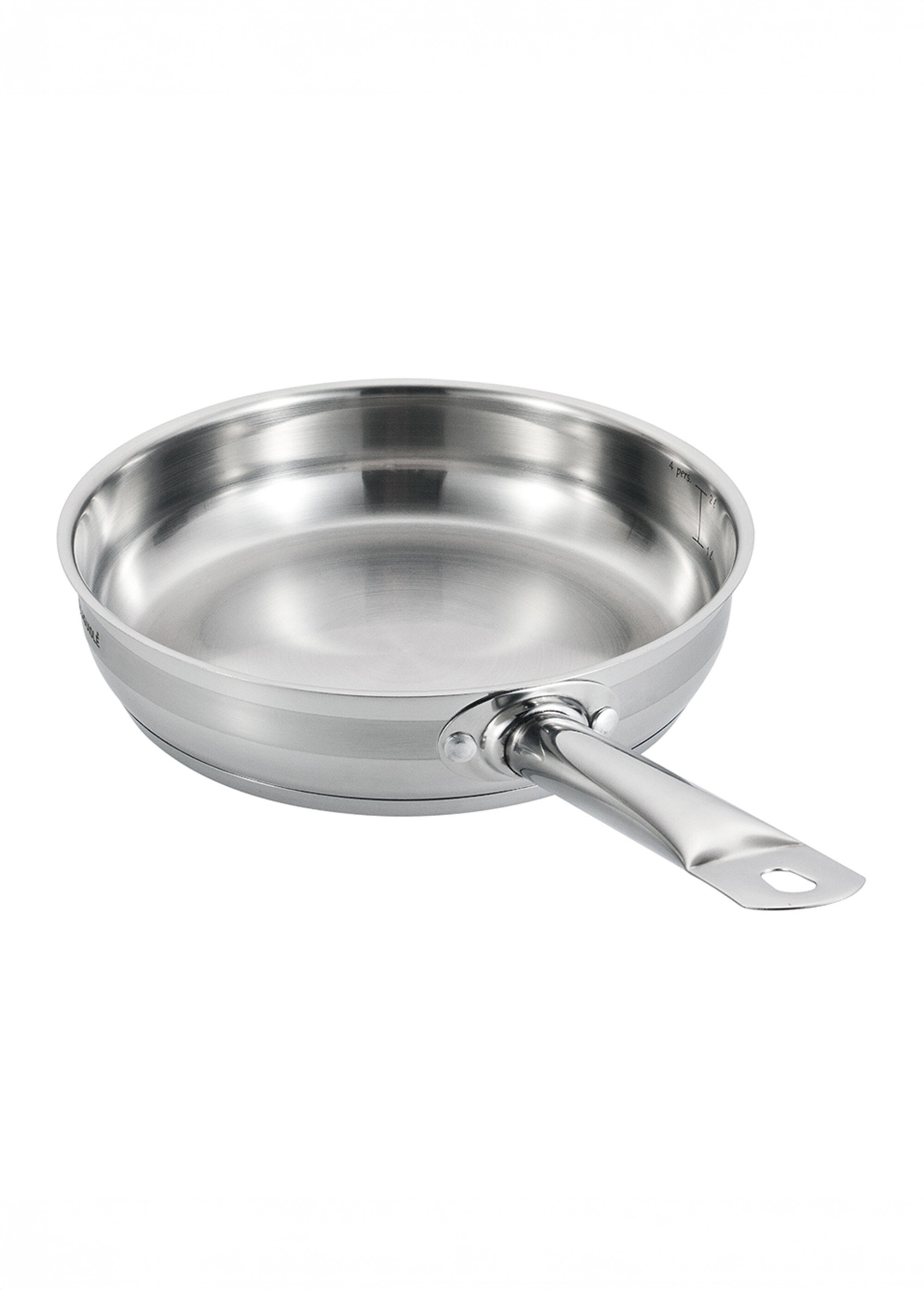 Poêle 24cm tous feux avec manche fixe Gris 9032001 DE1