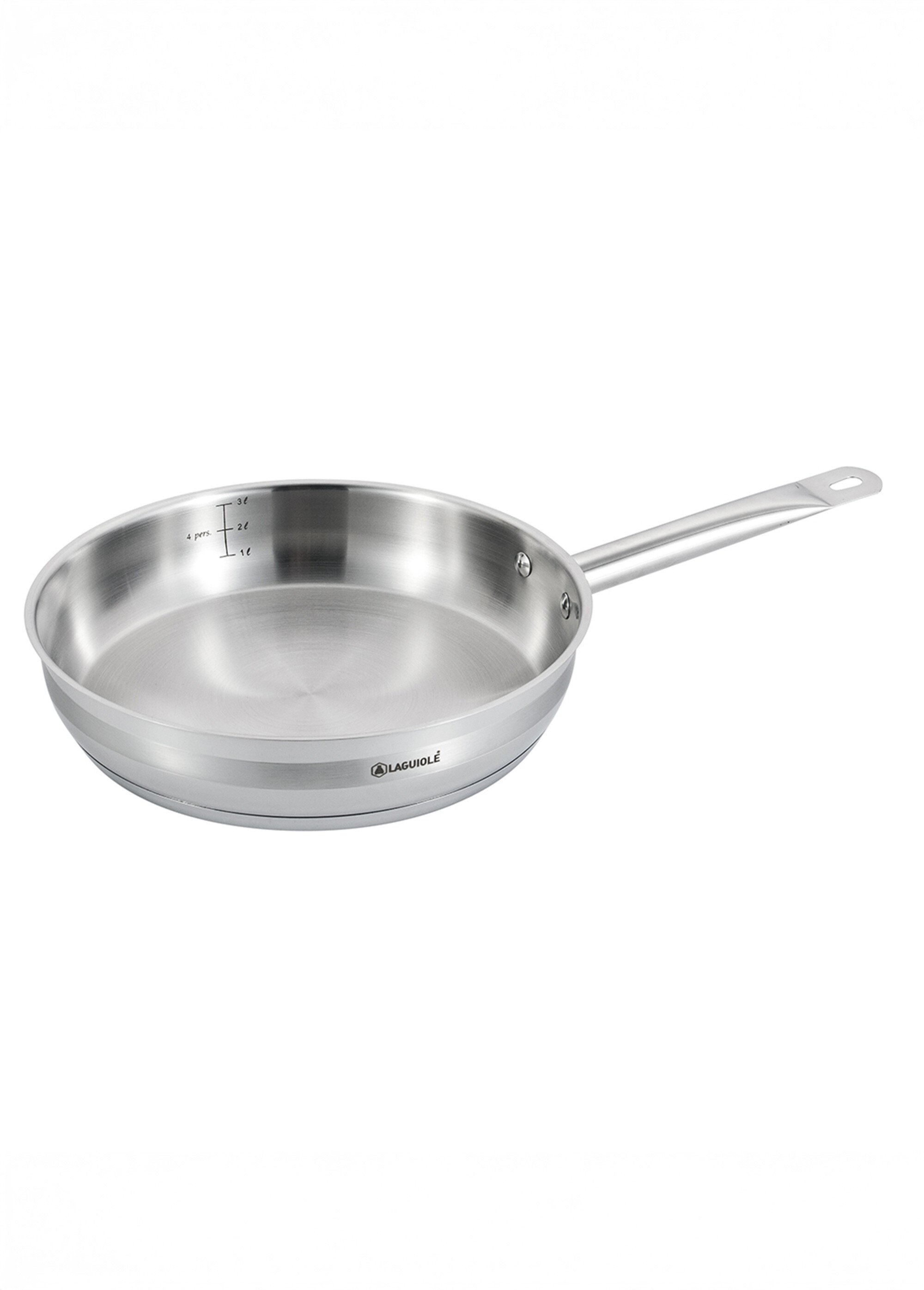 Poêle 28cm tous feux avec manche fixe Gris 9032002 FA1