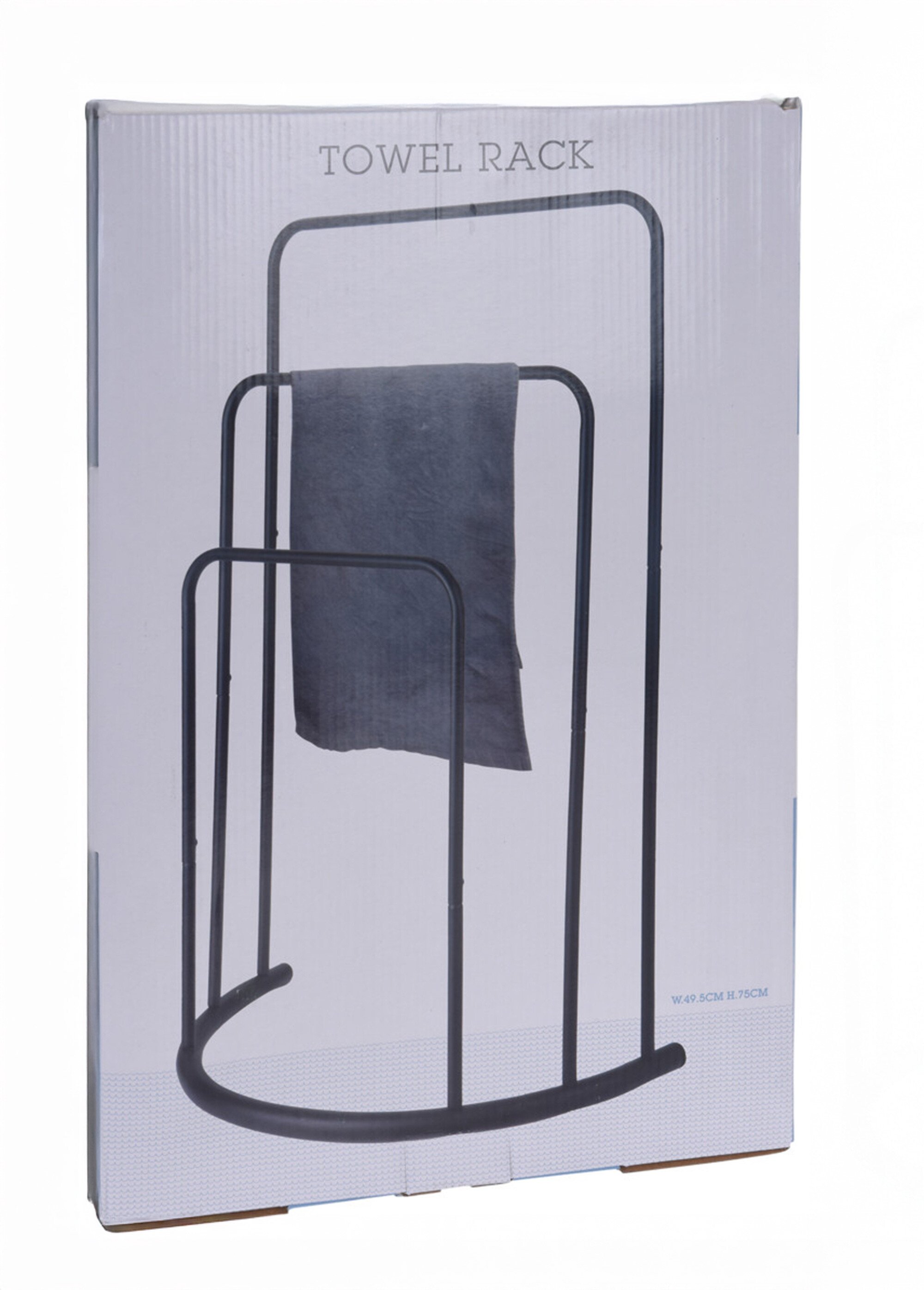 Porte serviettes en métal 3 niveaux Noir KP-C80621440 DE1