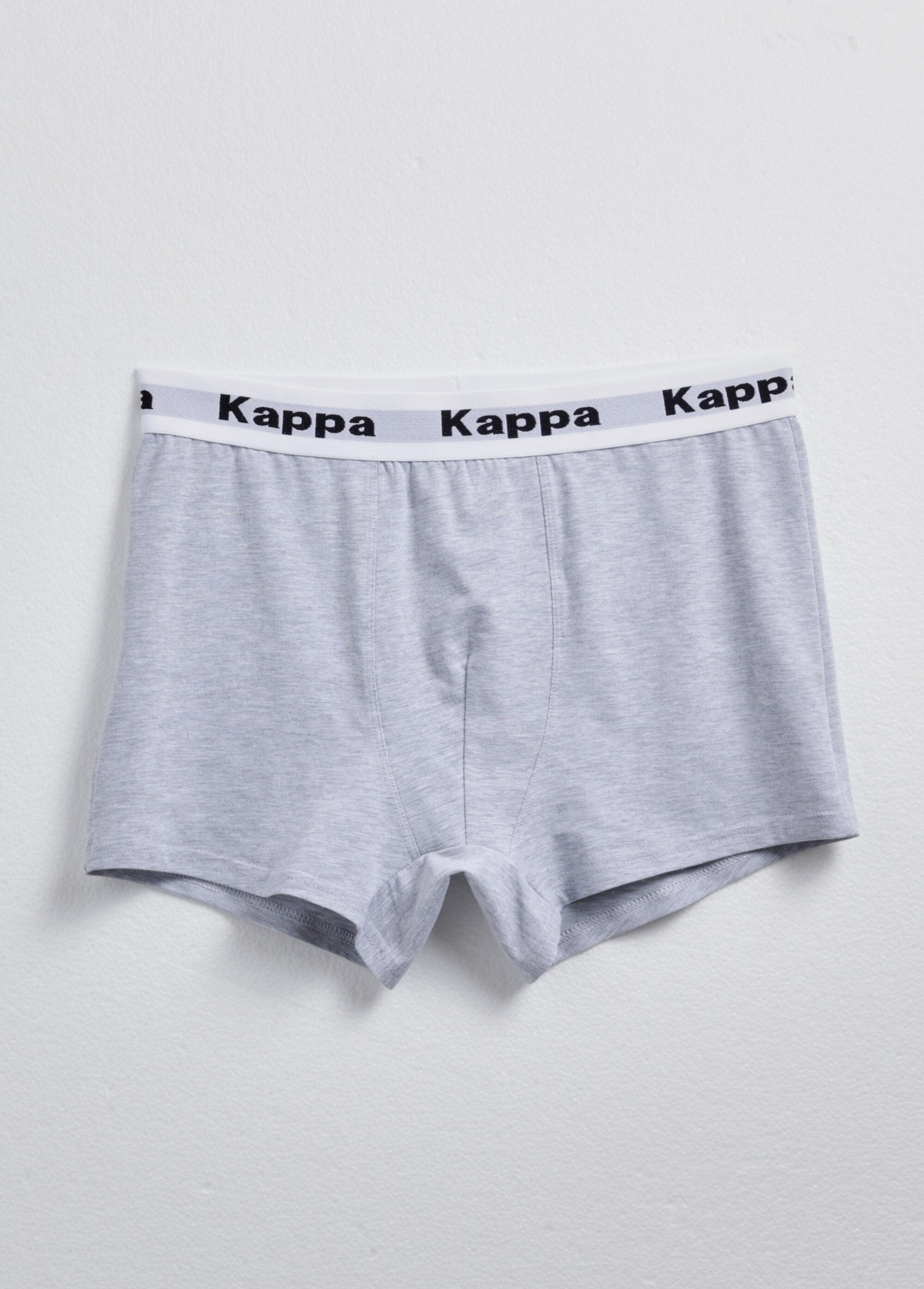 Boxer uni coton mélangé, thème épuré