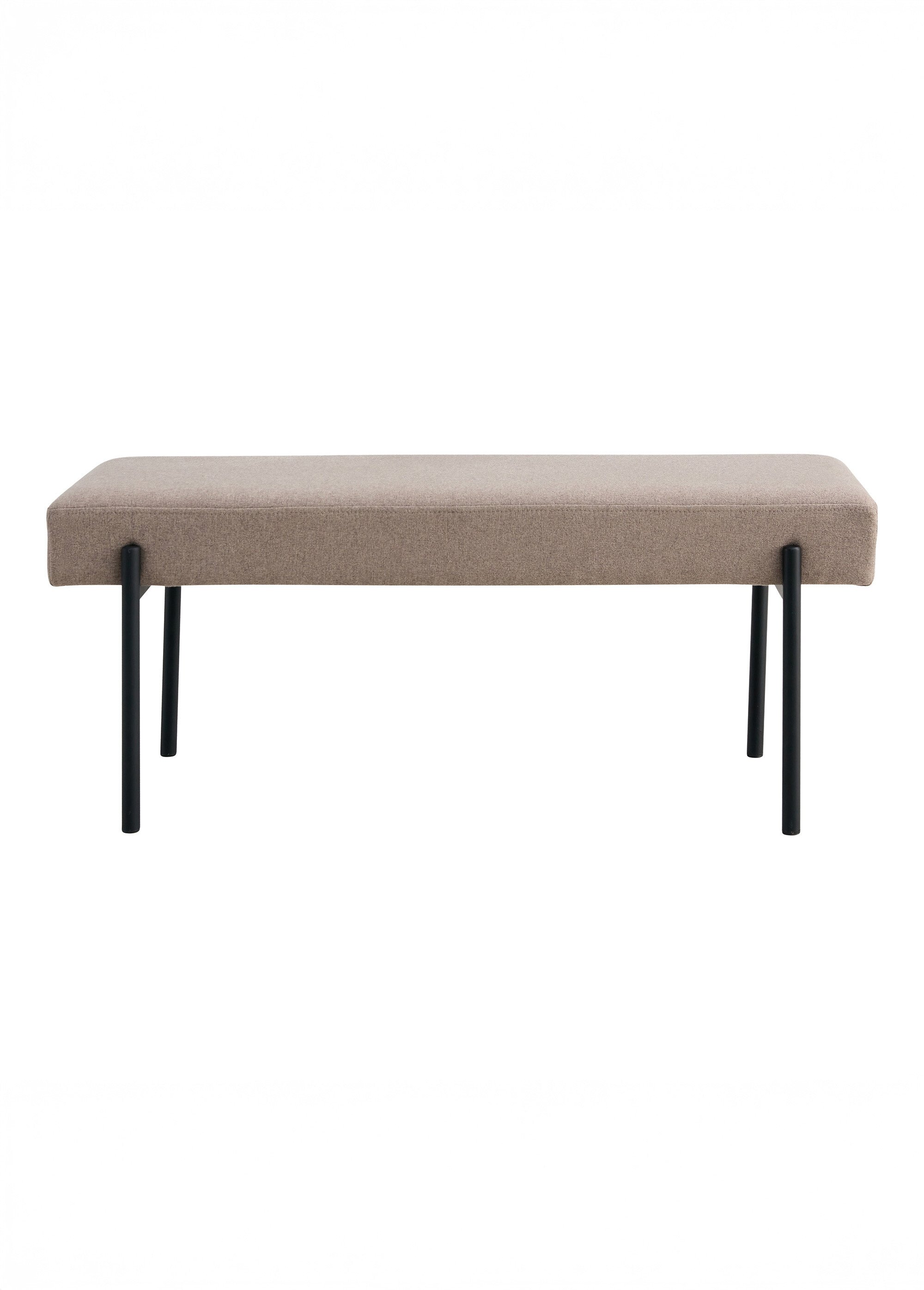 Banc tissu, structure épurée acier 1B BEIGE HN-1401300 DE1