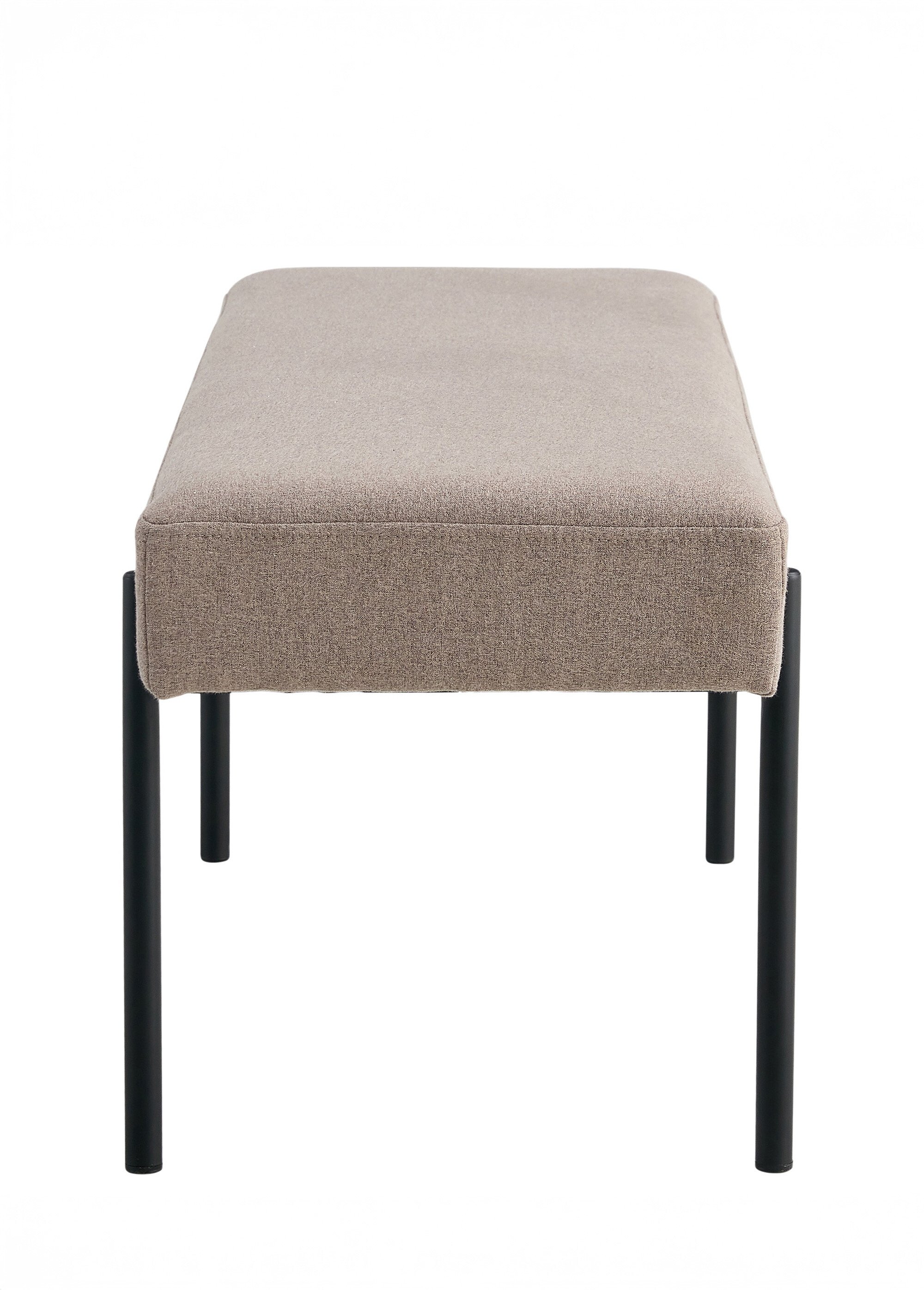 Banc tissu, structure épurée acier 1B BEIGE HN-1401300 DE2