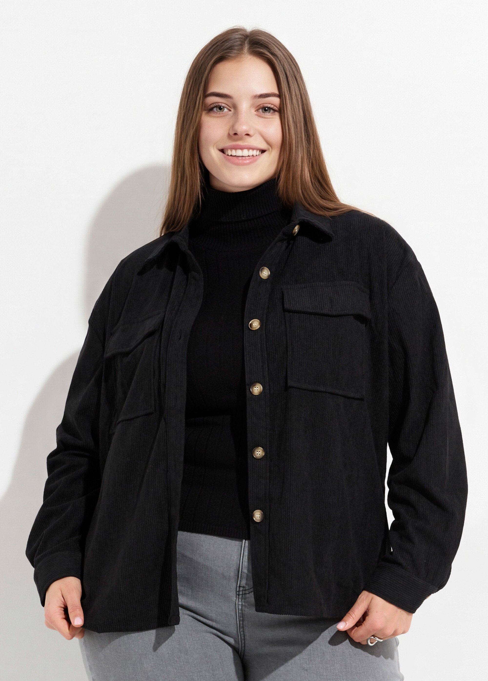 Chemise en velours grosses cotes