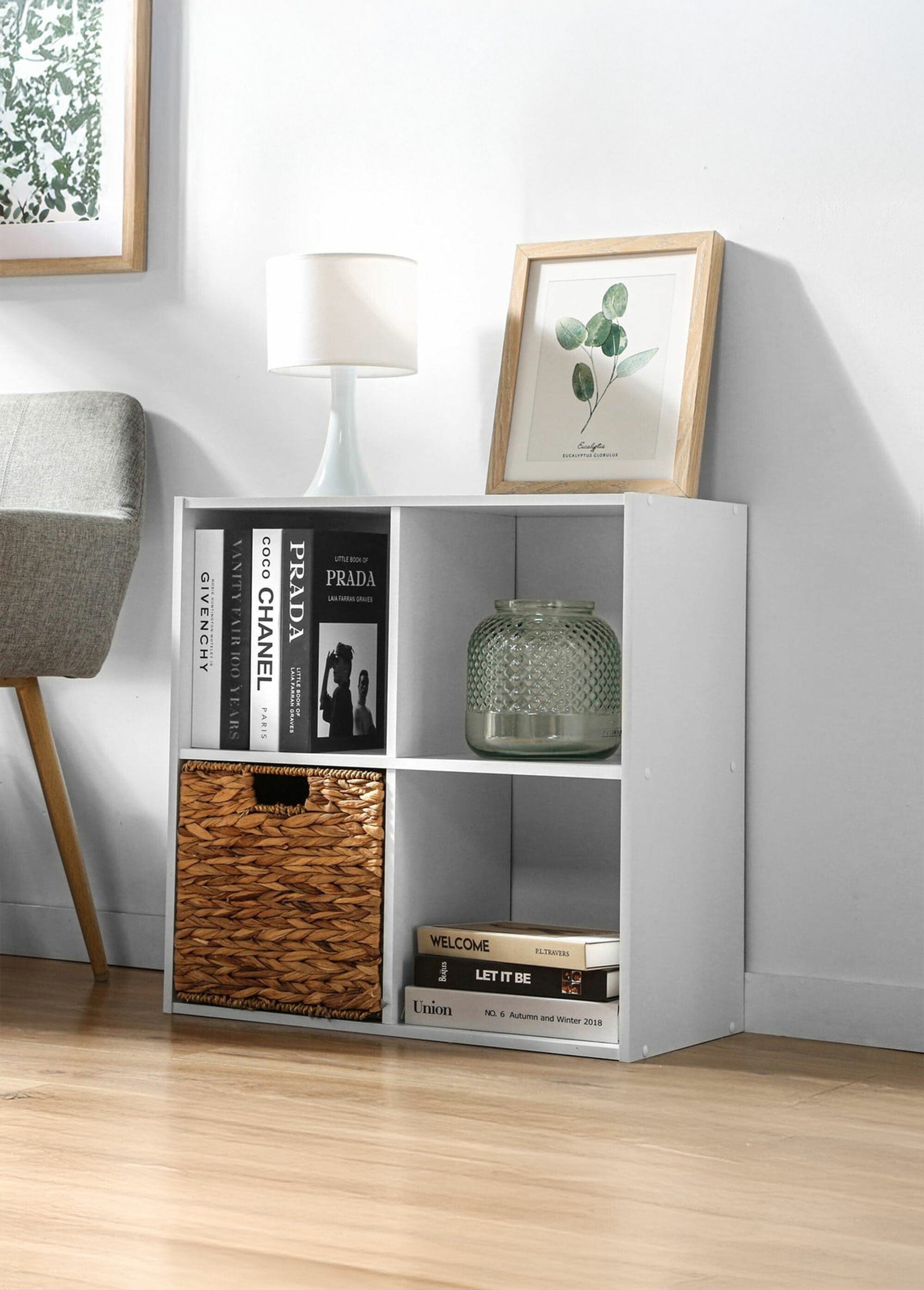 COMPO Cube de rangement 4 cases 1B BLANC CAL-13997133 SI1