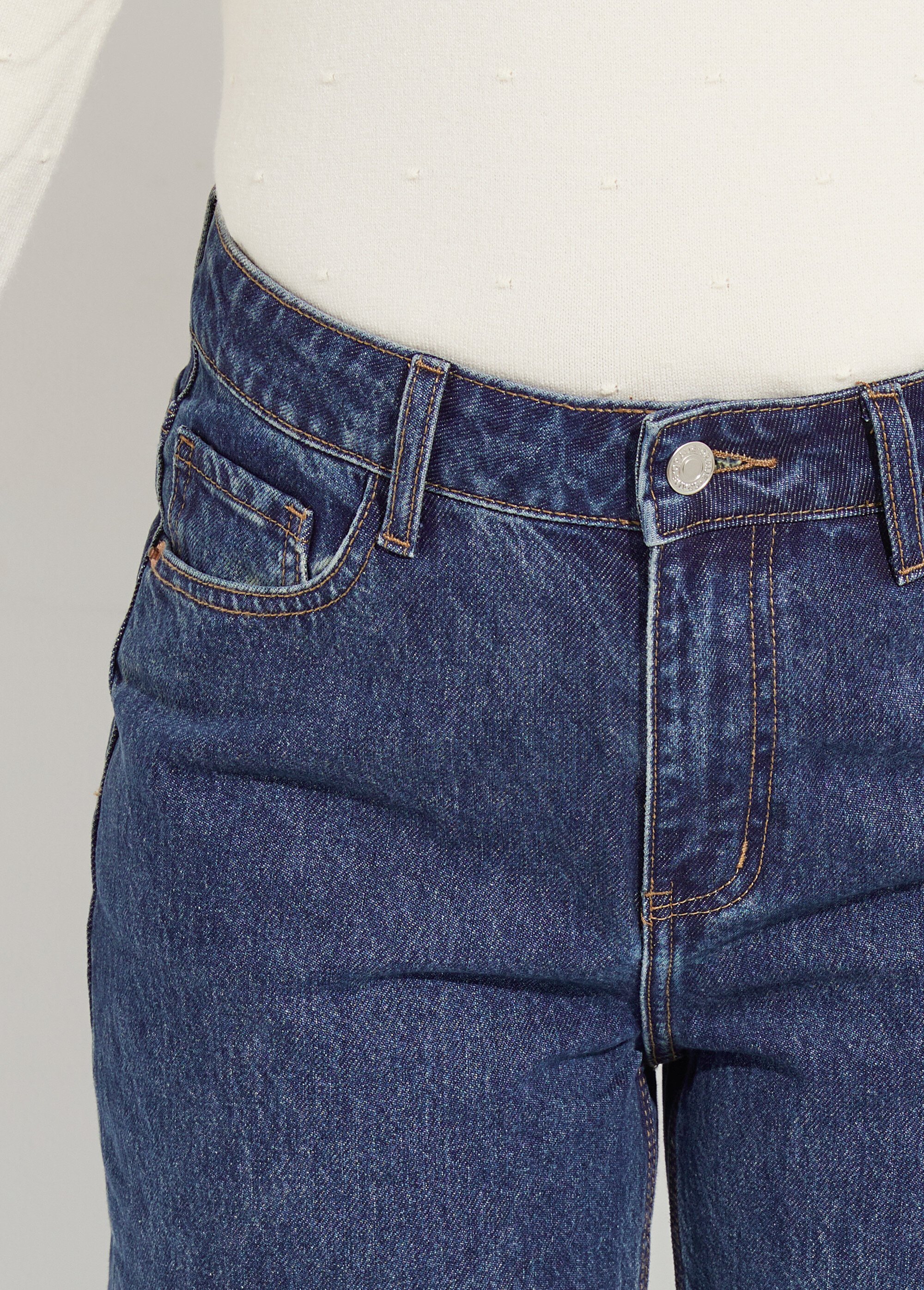 Jean cropped coupe balloon, bas resserré