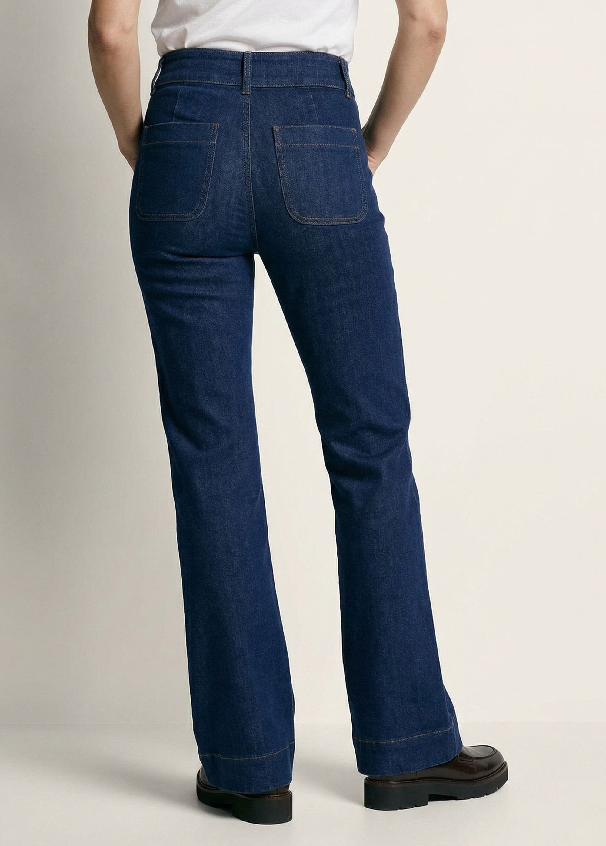 Jean évasé coupe flare, spécial GRANDE Femme Bleu OR-JD381 DO1