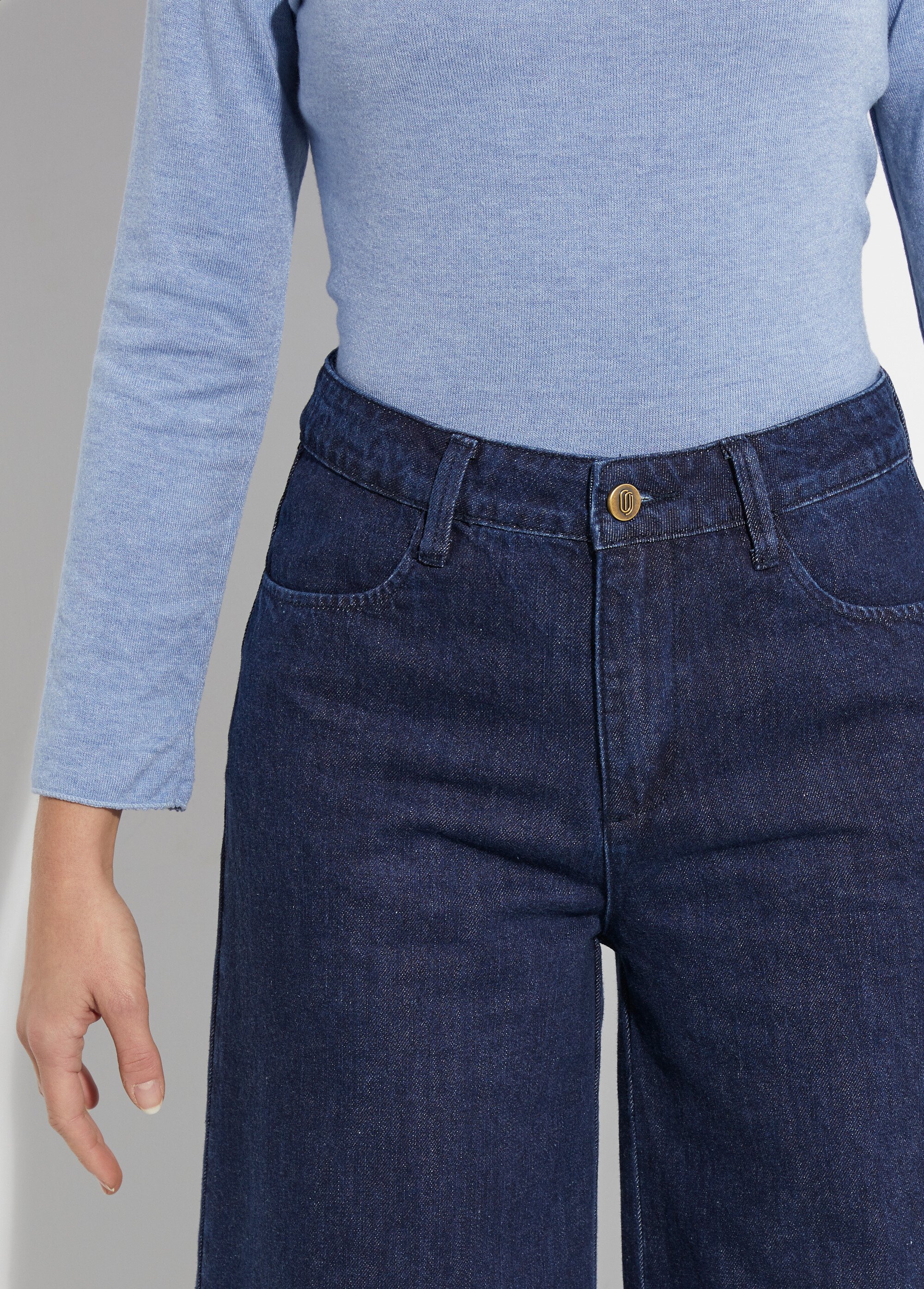 Jean large taille haute, spécial GRANDE