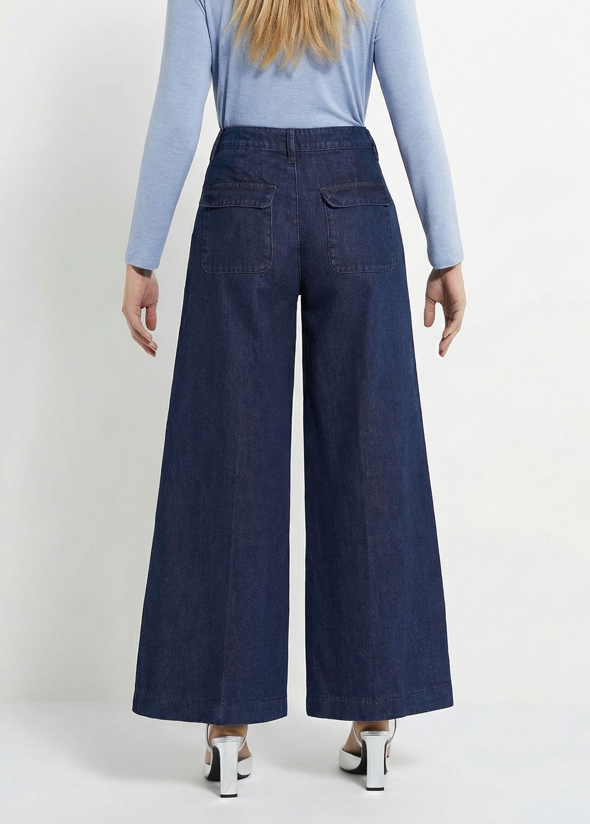 Jean large taille haute, spécial GRANDE