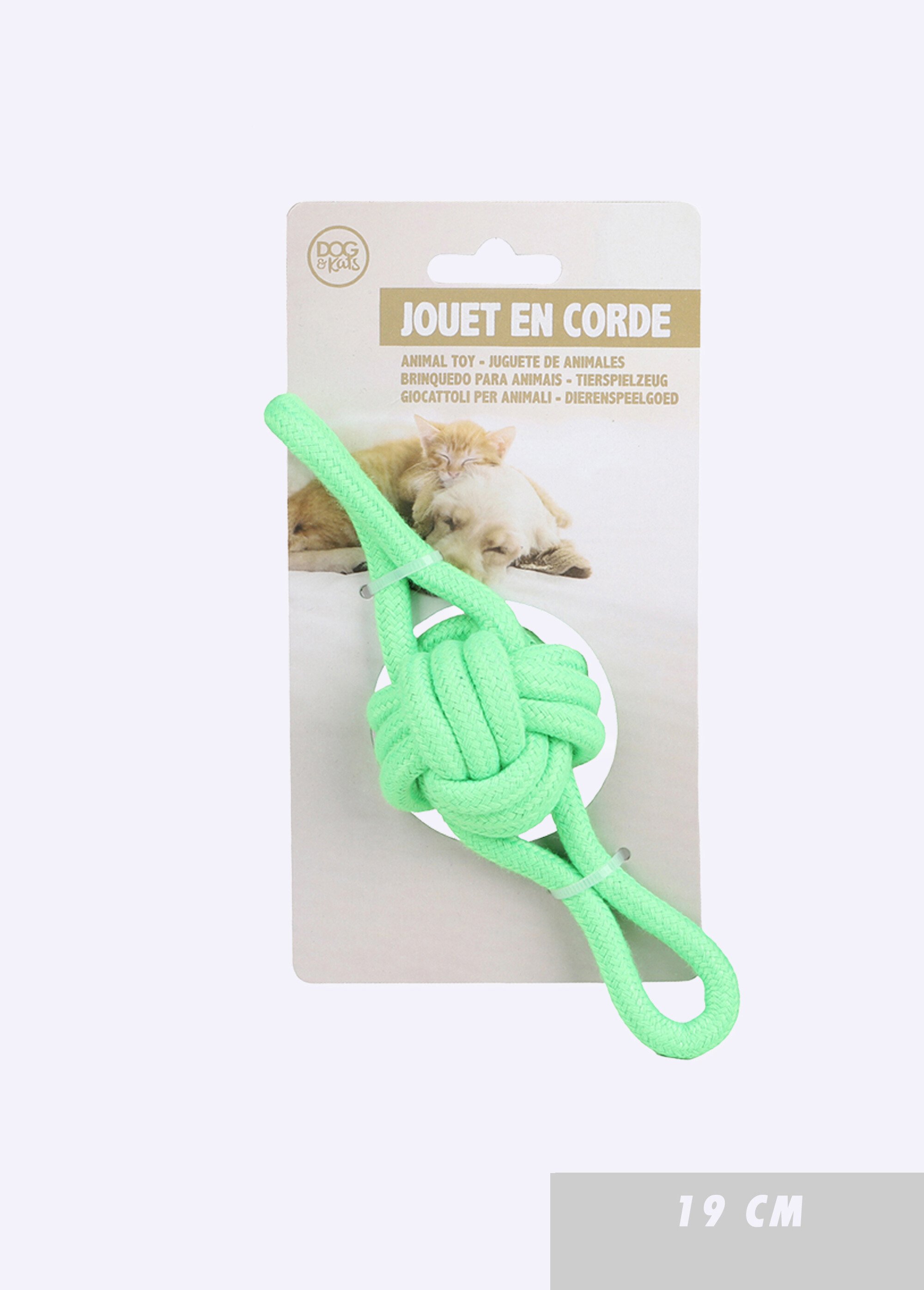 Jouet pour chien double nœud en corde