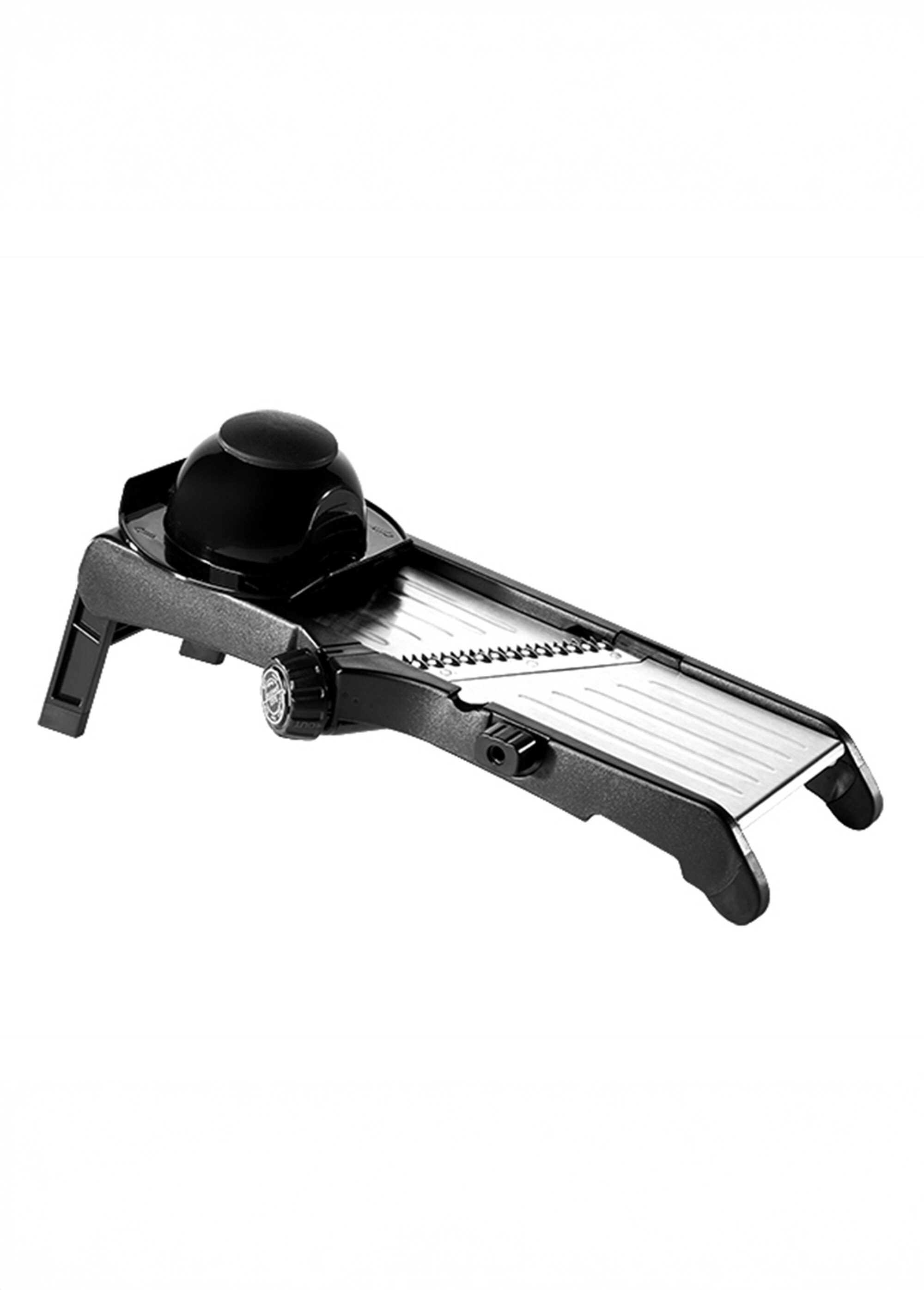 Mandoline 5 lames inox sur pieds + poussoir Noir 9260015 FA1