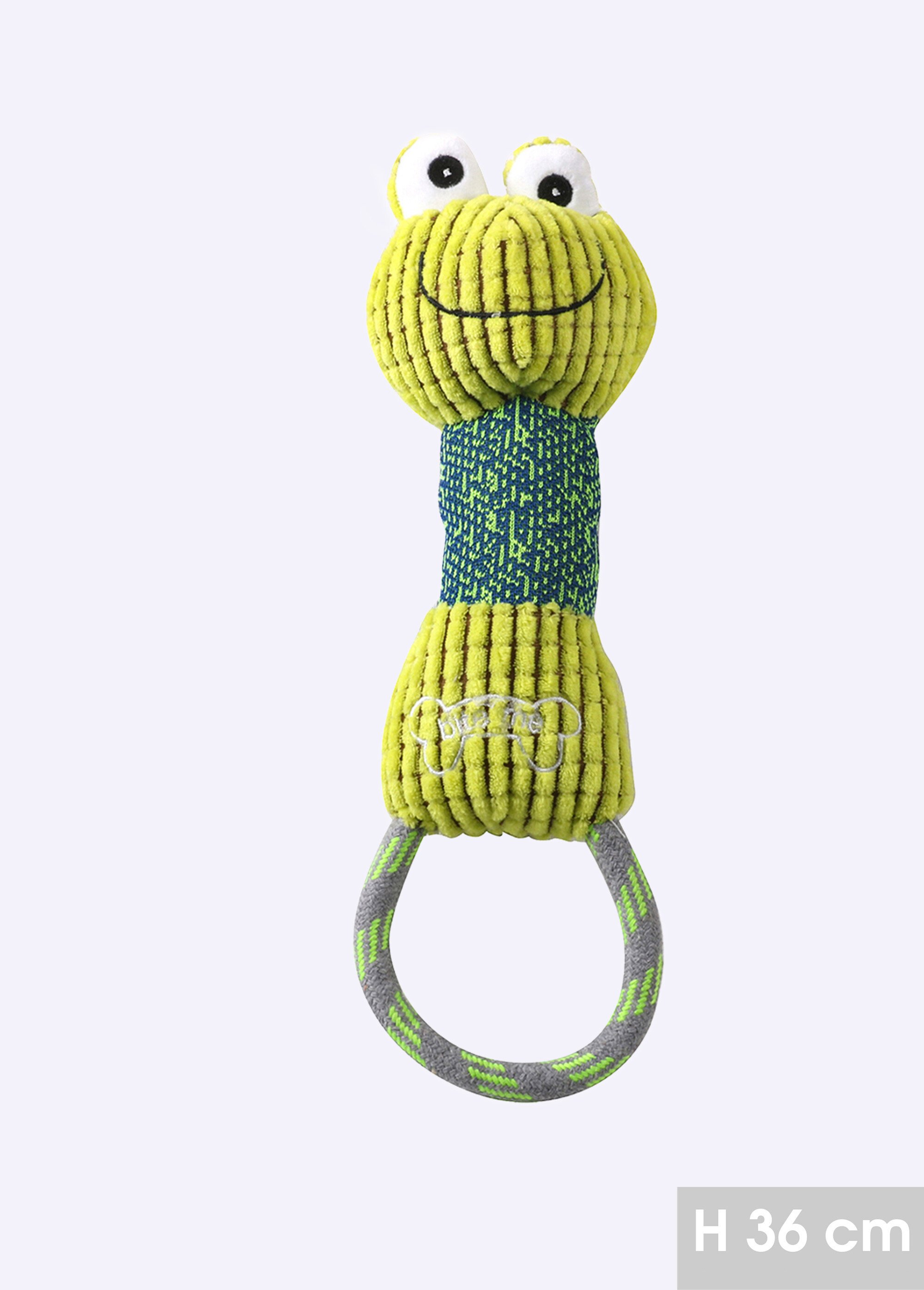 Peluche poignée corde forme tête animal