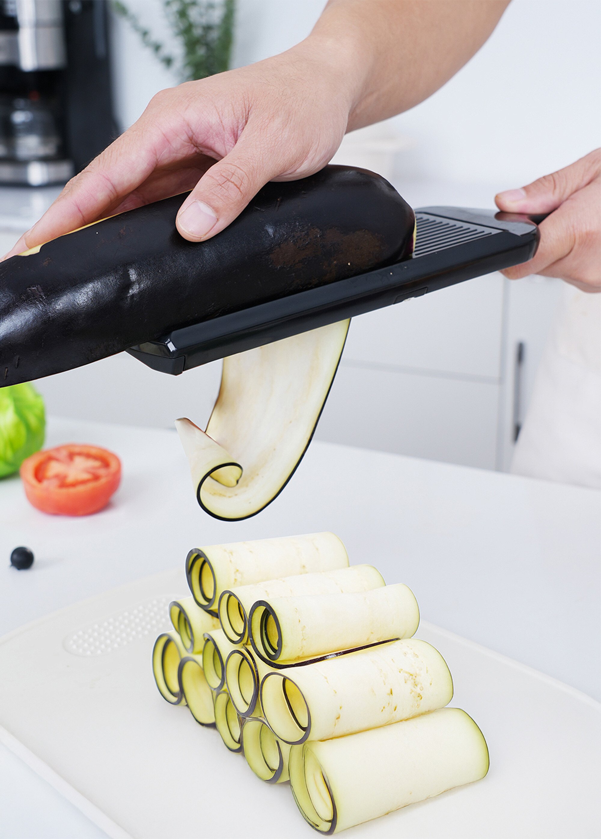 Râpe de cuisine 2 lames inox + poussoir Noir 9260010 DE4