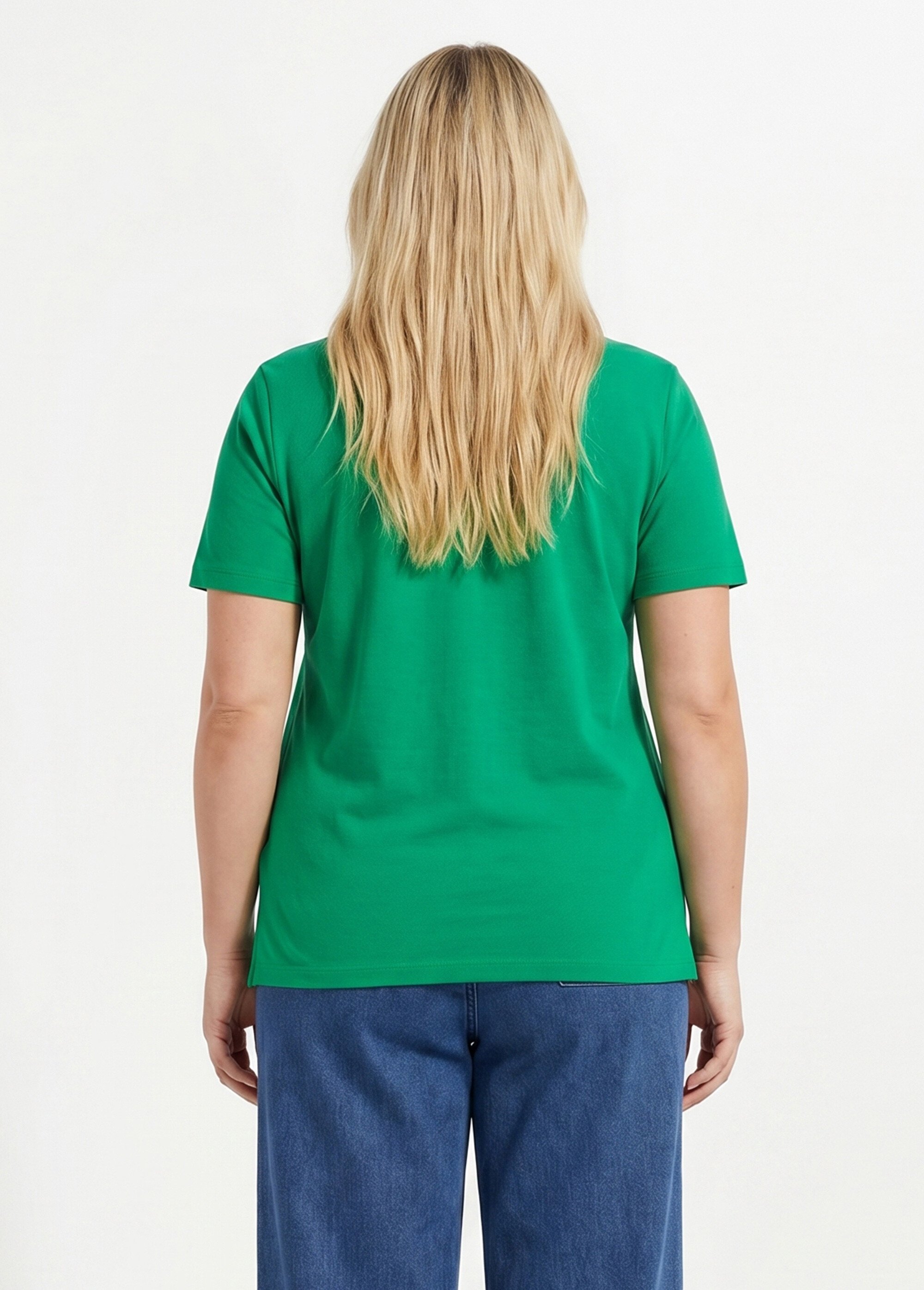 T-shirt maille piquée coton col polo