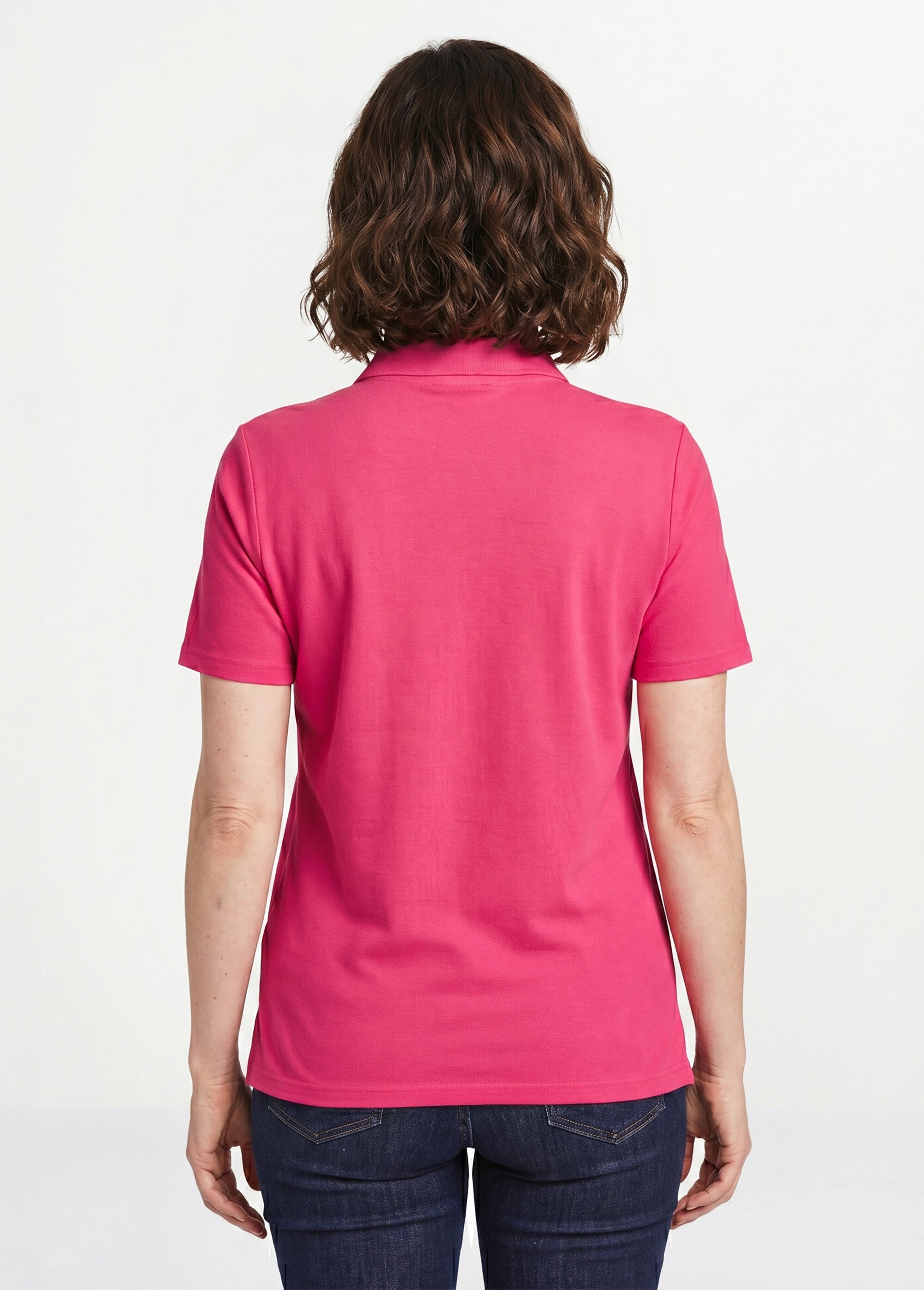 T-shirt maille piquée coton col polo