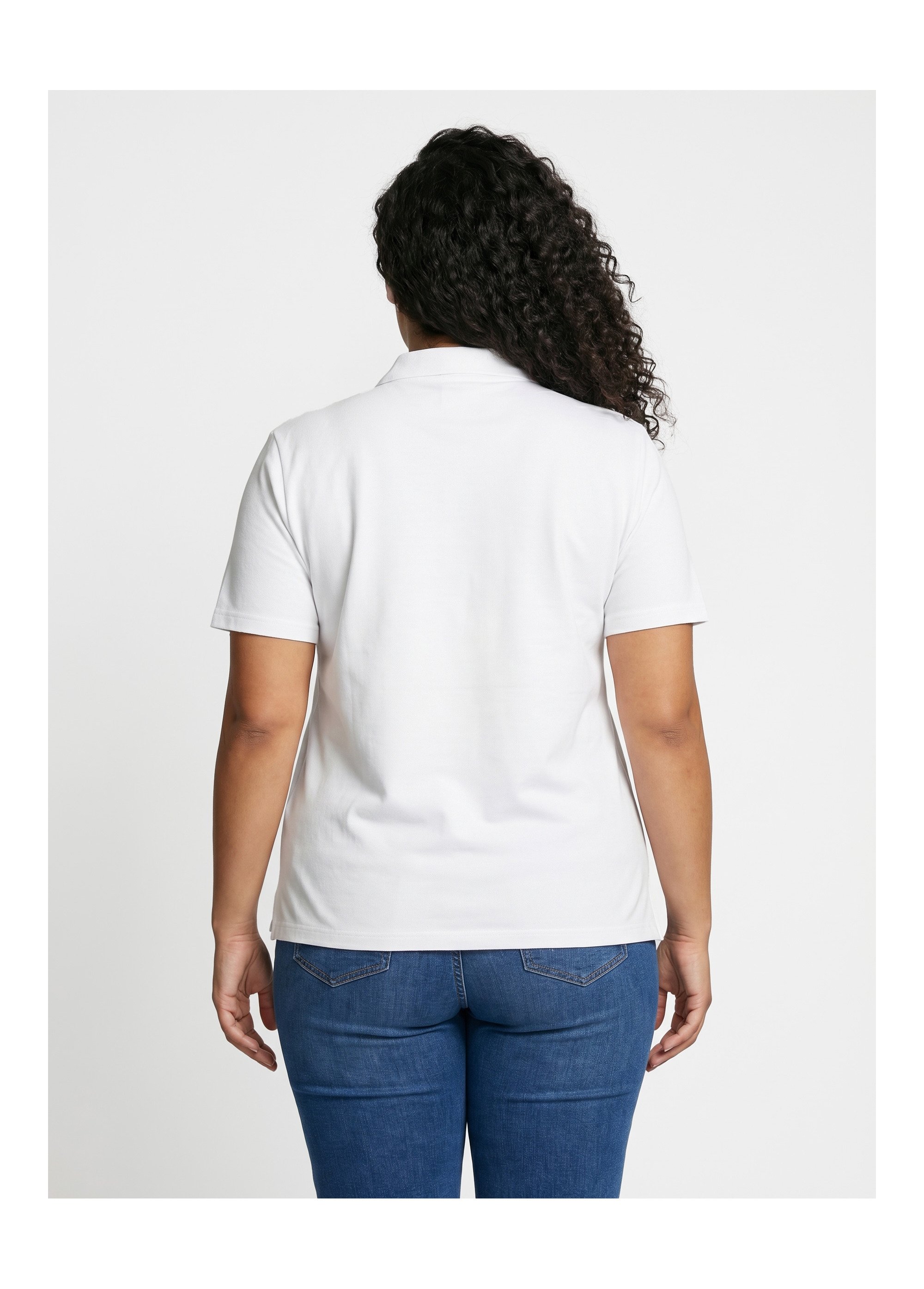 T-shirt maille piquée coton col polo