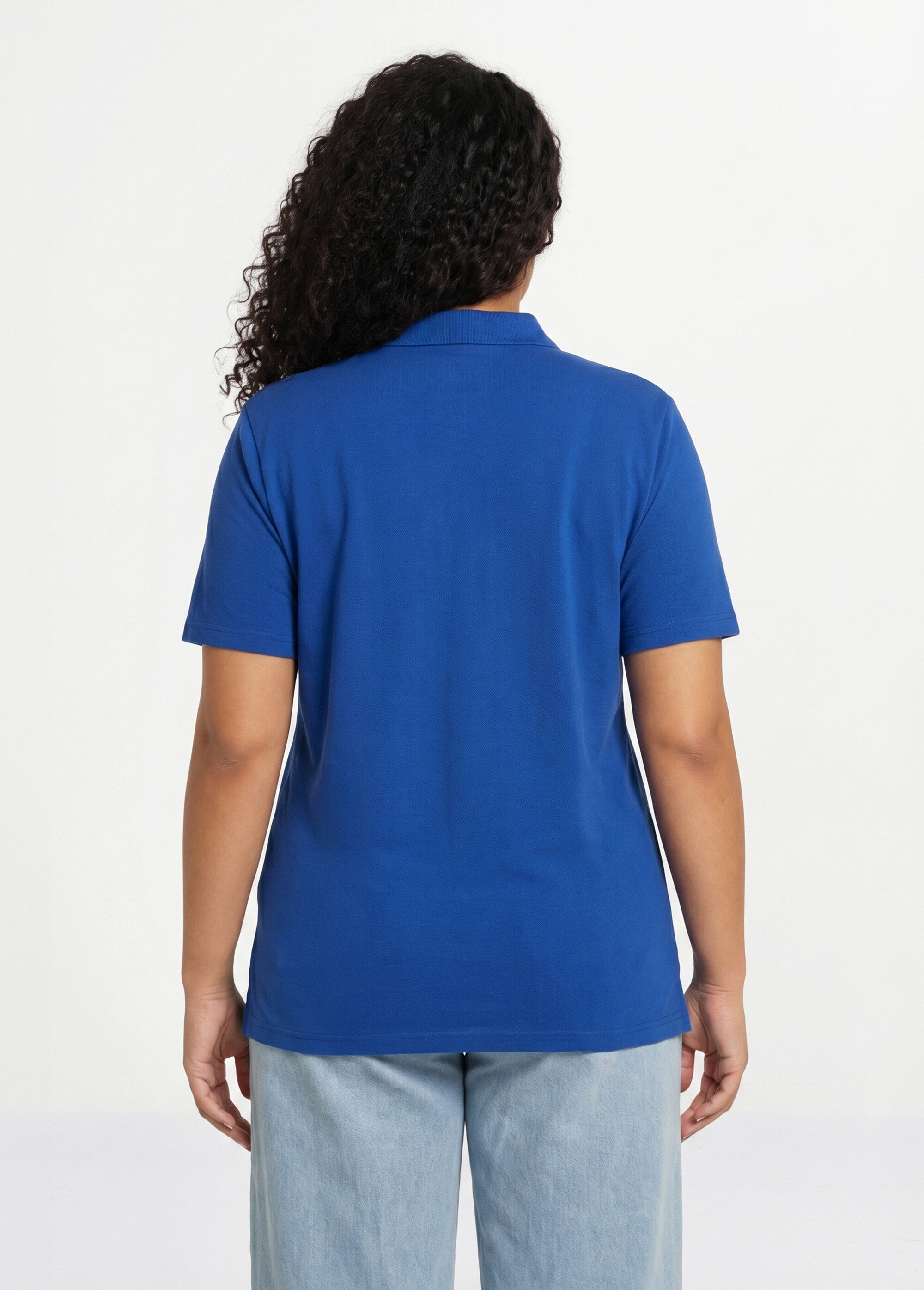T-shirt maille piquée coton col polo