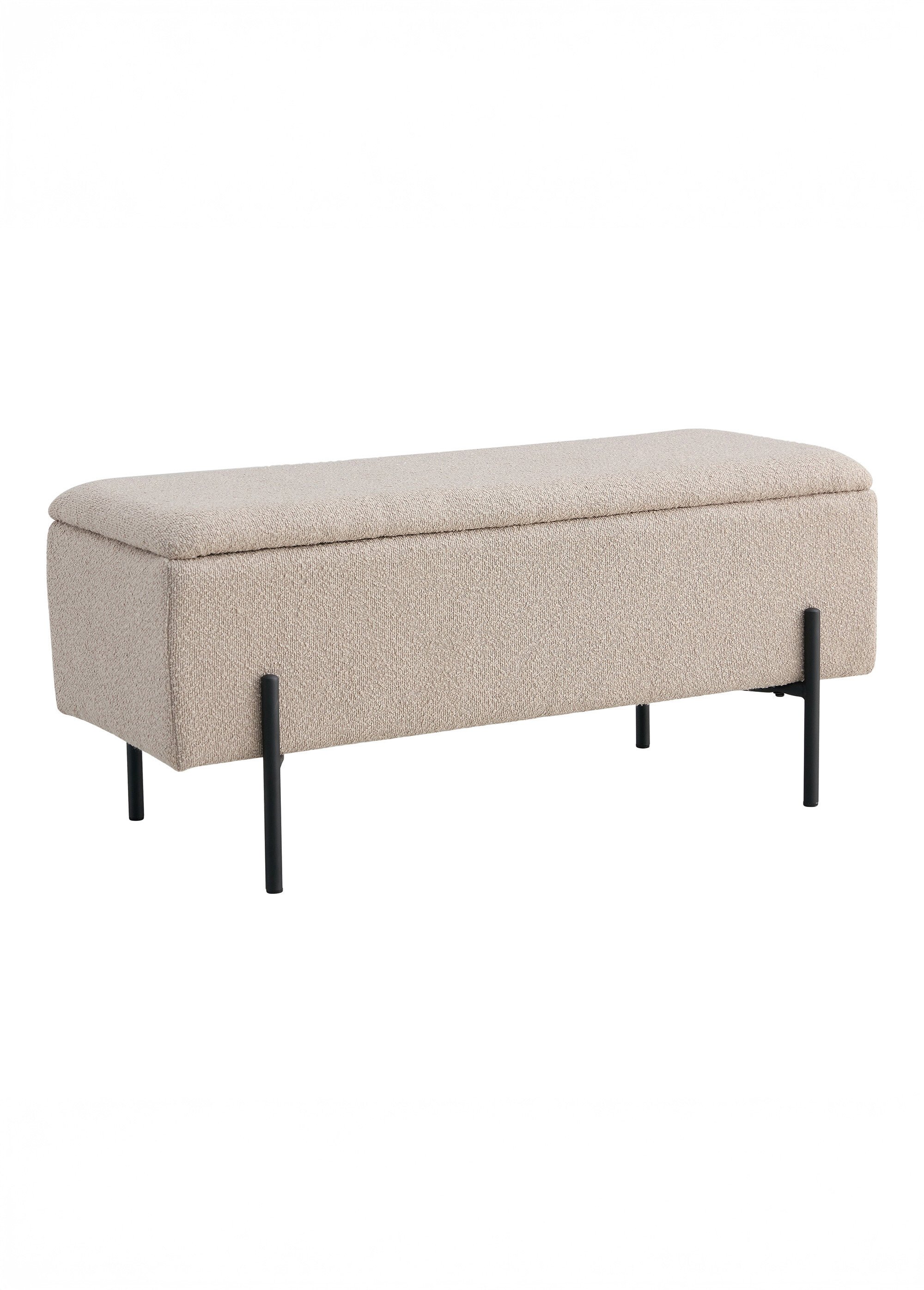 Banc bouclette coffre de rangement 1B BEIGE HN-1409075 FA1