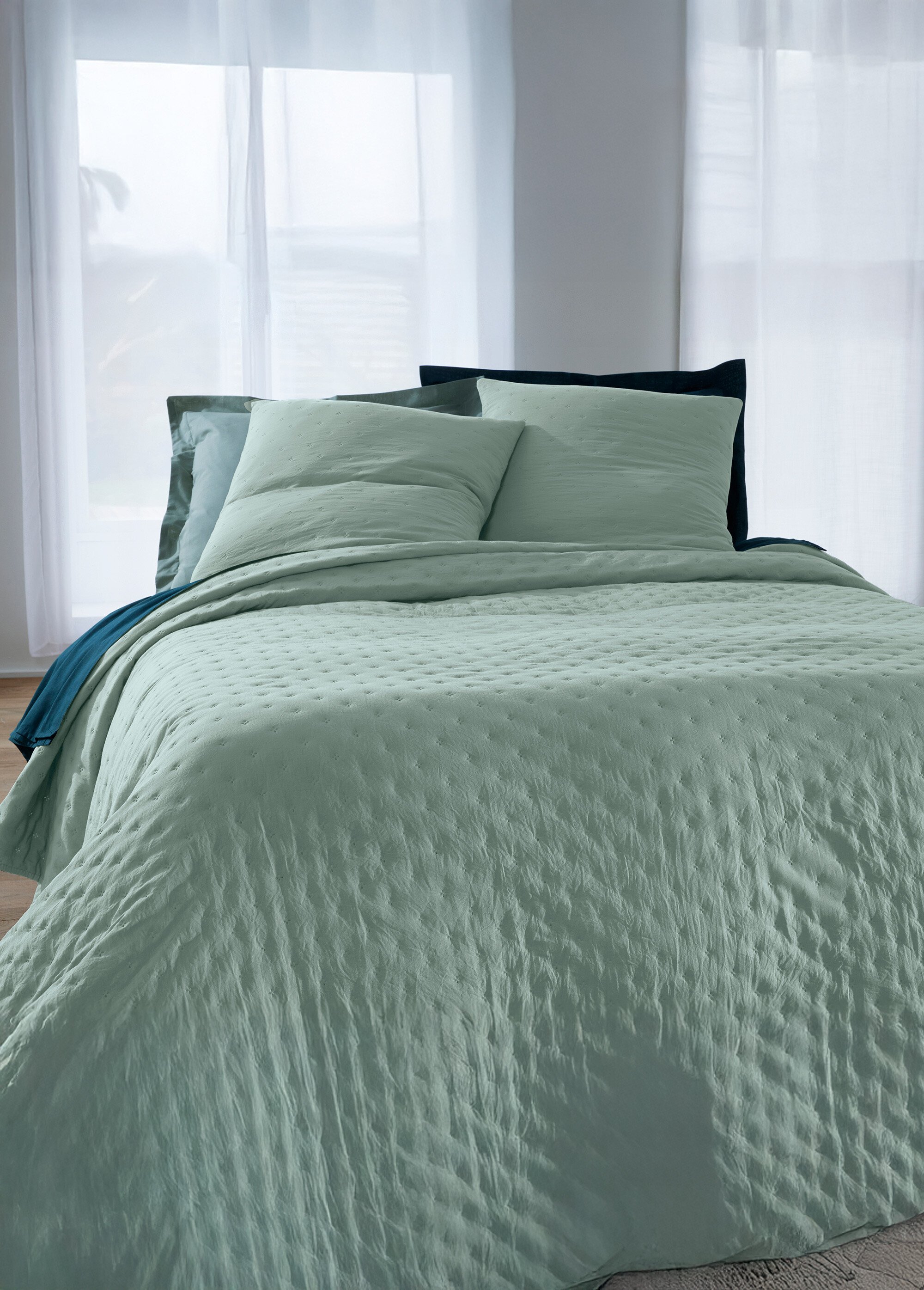 Couvre-lit effet lavé