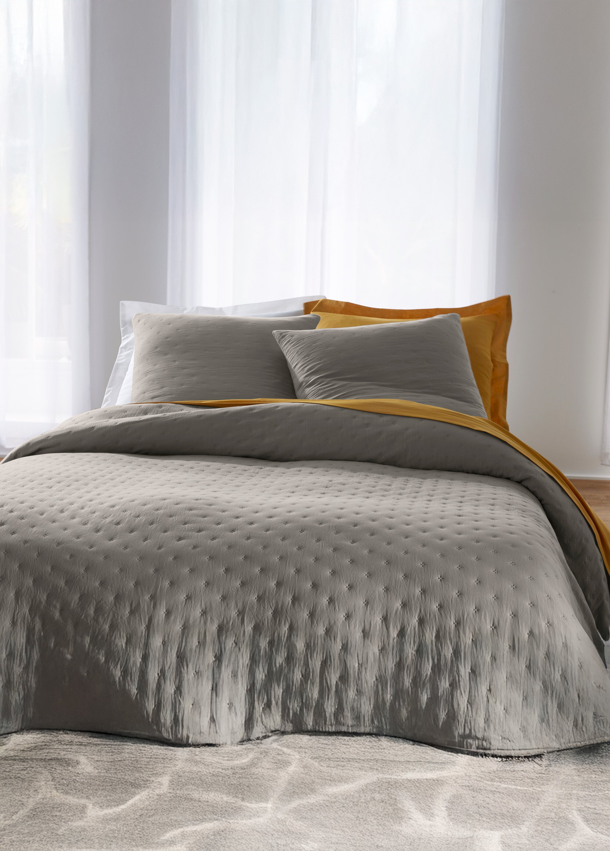 Couvre-lit effet lavé