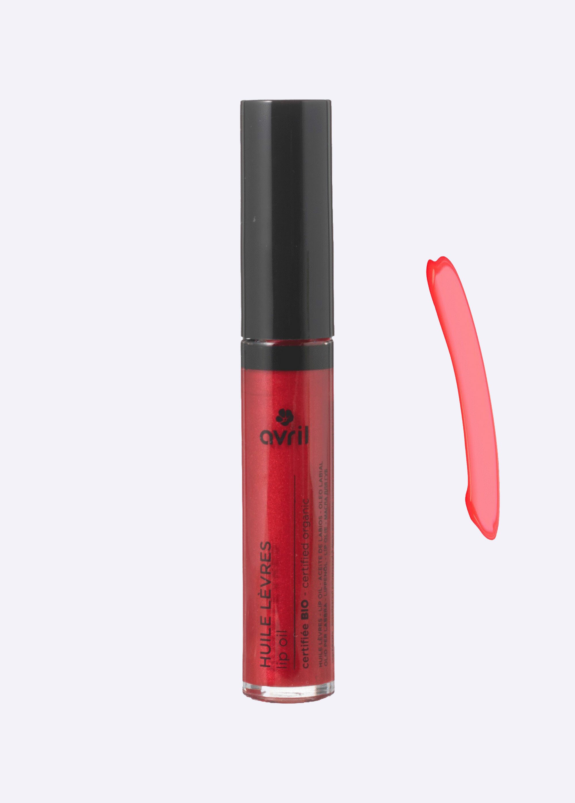 Huile à lèvres teintée BIO nourrissante Rouge AV-1821 DE1