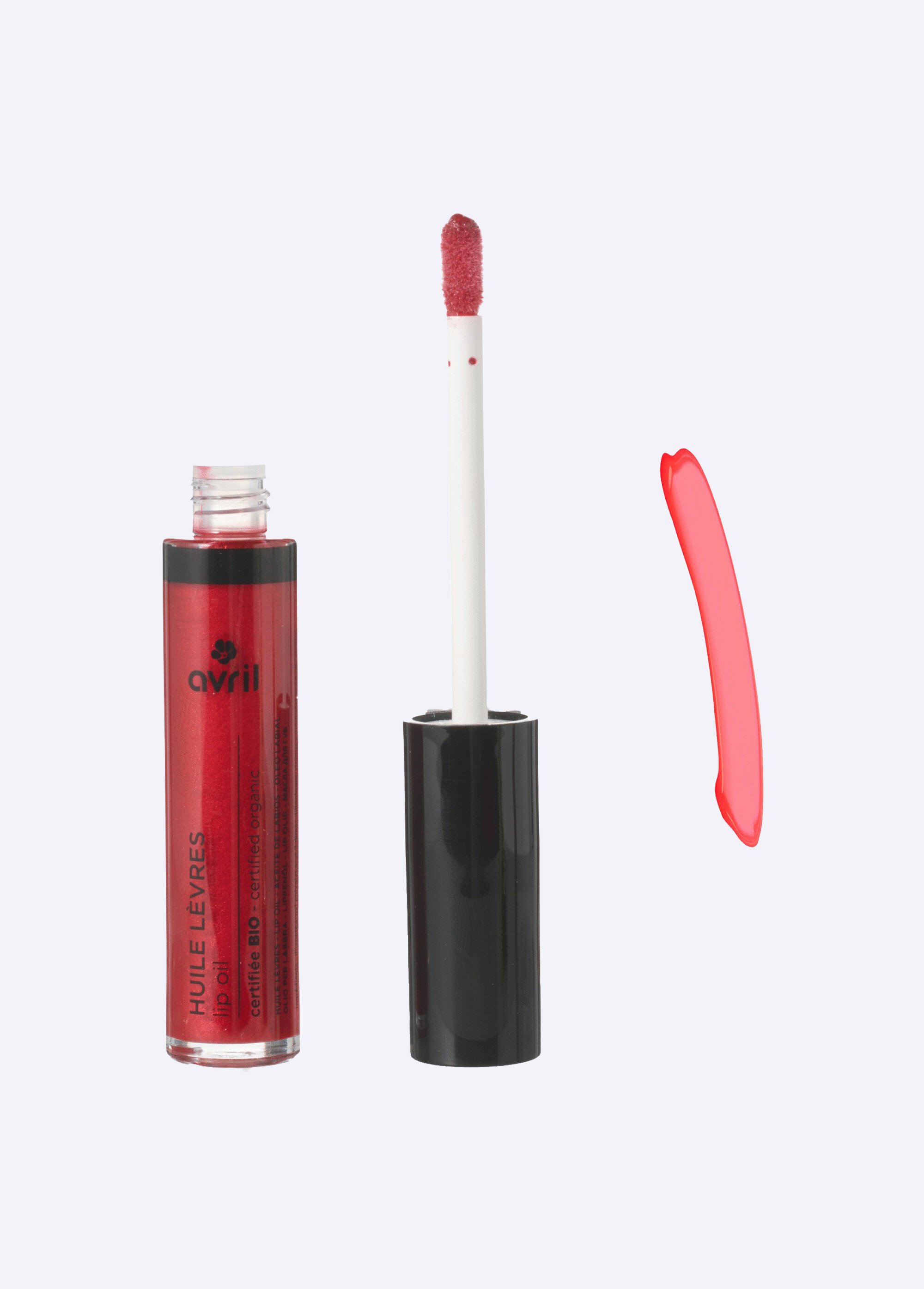 Huile à lèvres teintée BIO nourrissante Rouge AV-1821 FA1