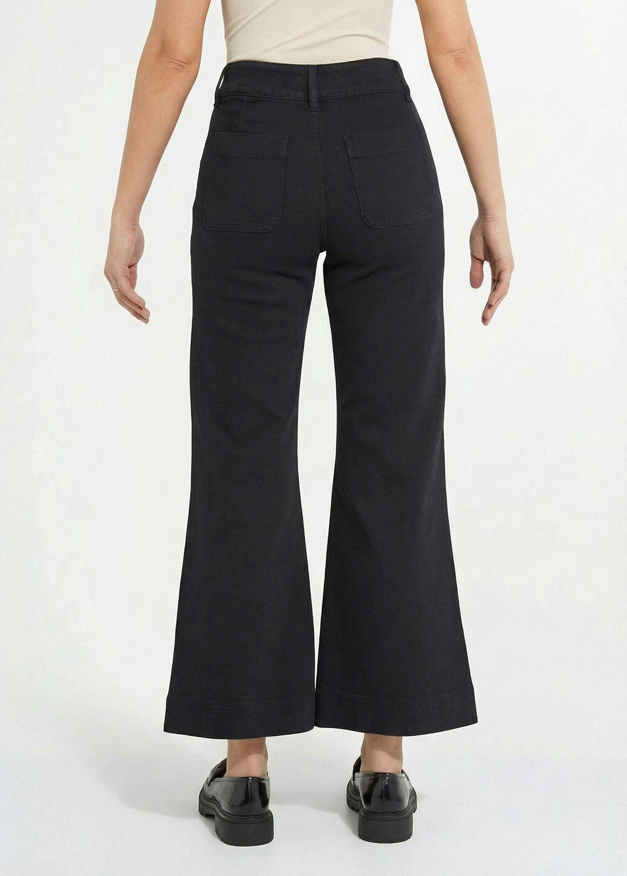 Jean flare taille haute, spécial PETITE