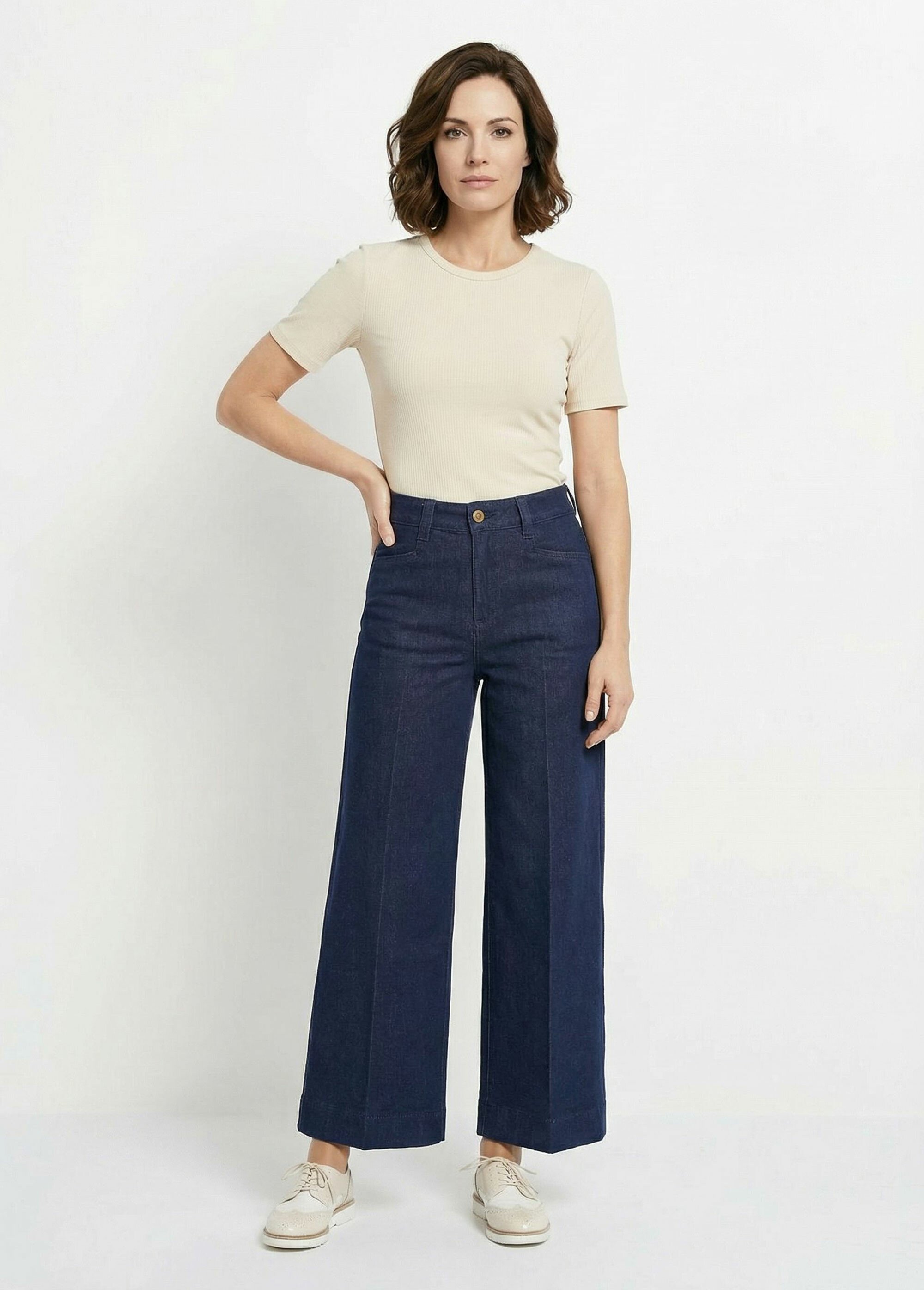 Jean large 5 poches, spécial PETITE