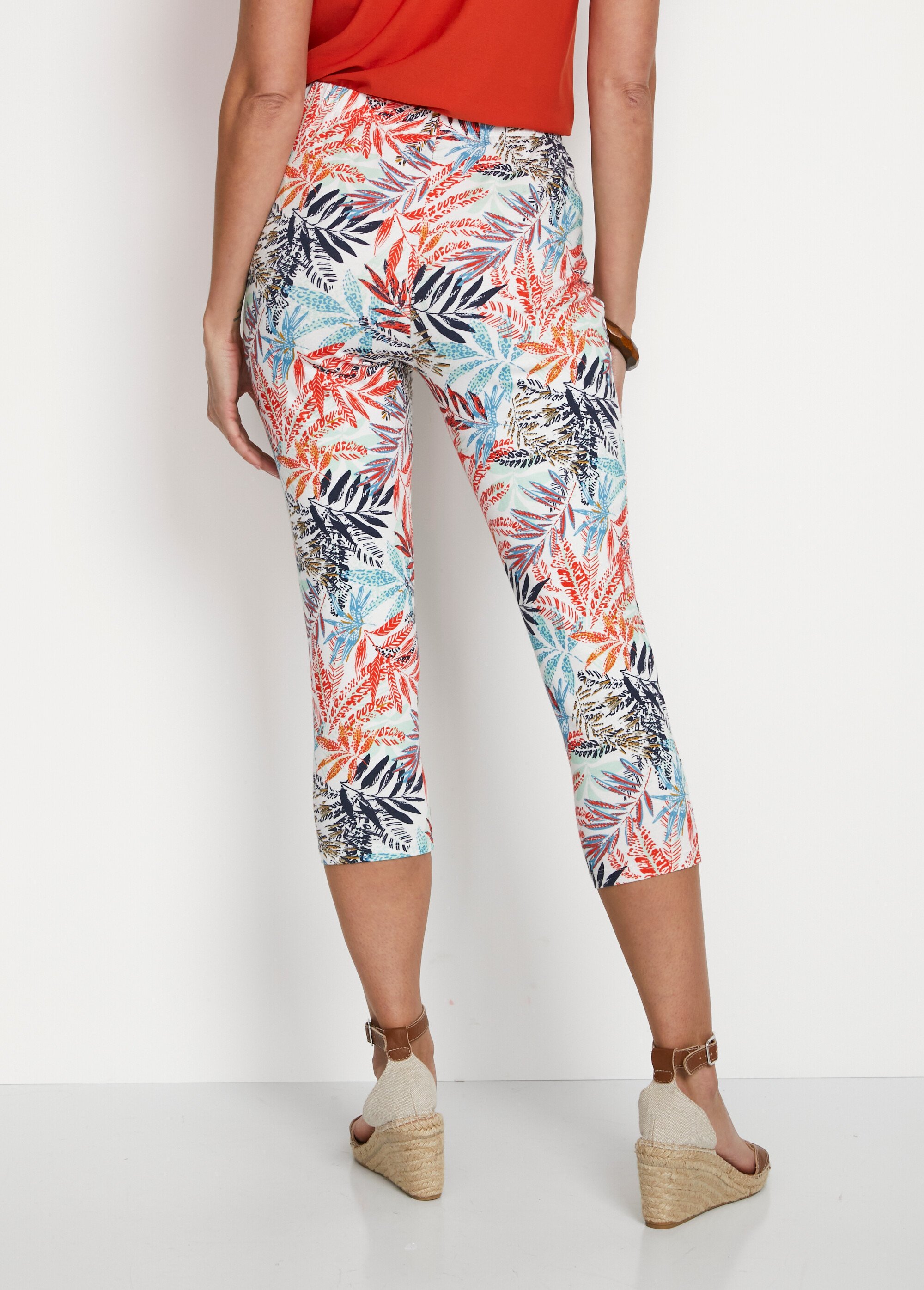 Legging court coton uni ou imprimé