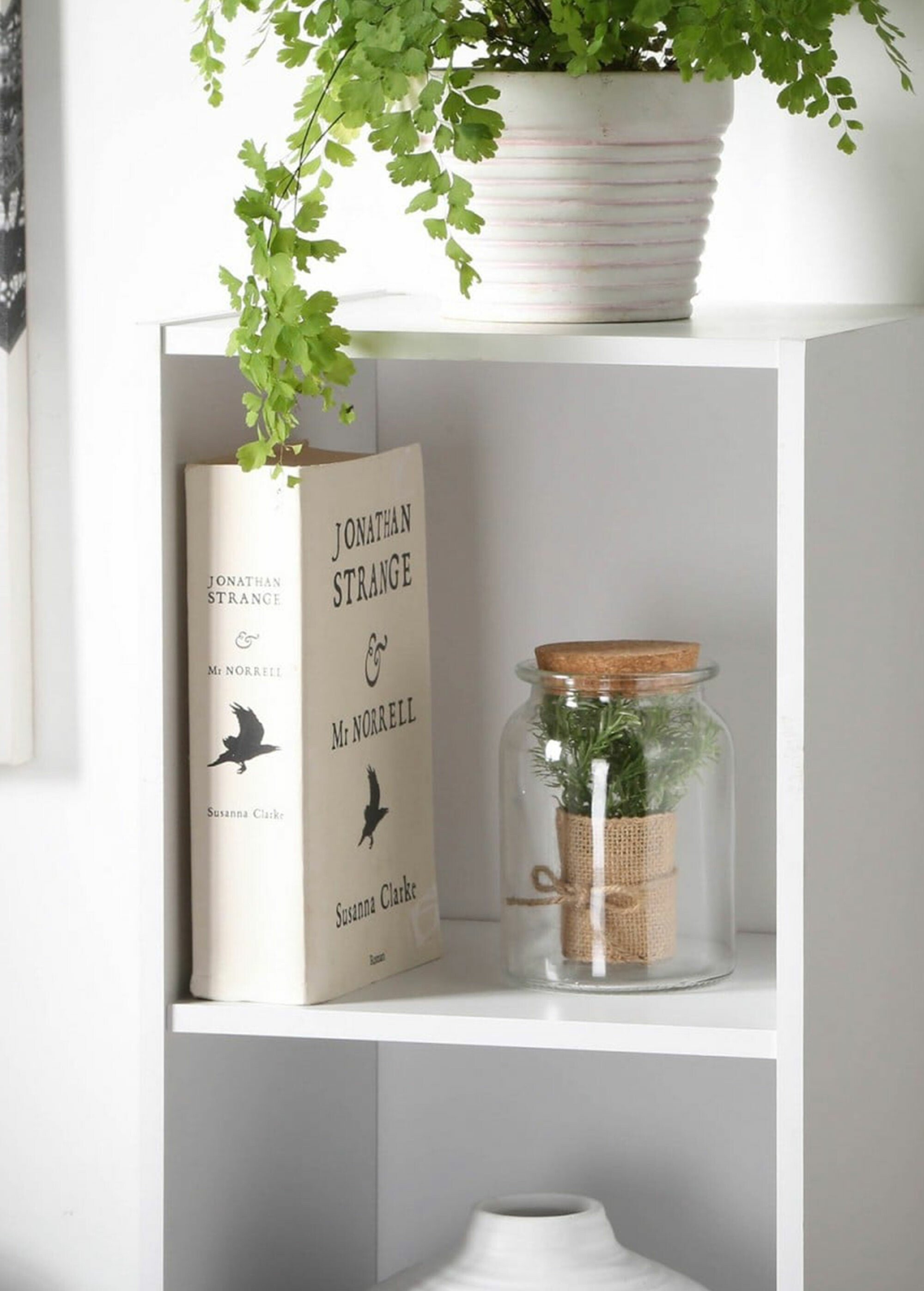 Meuble colonne rangement 4 cases, 1B BLANC CAL-13543133 DE2