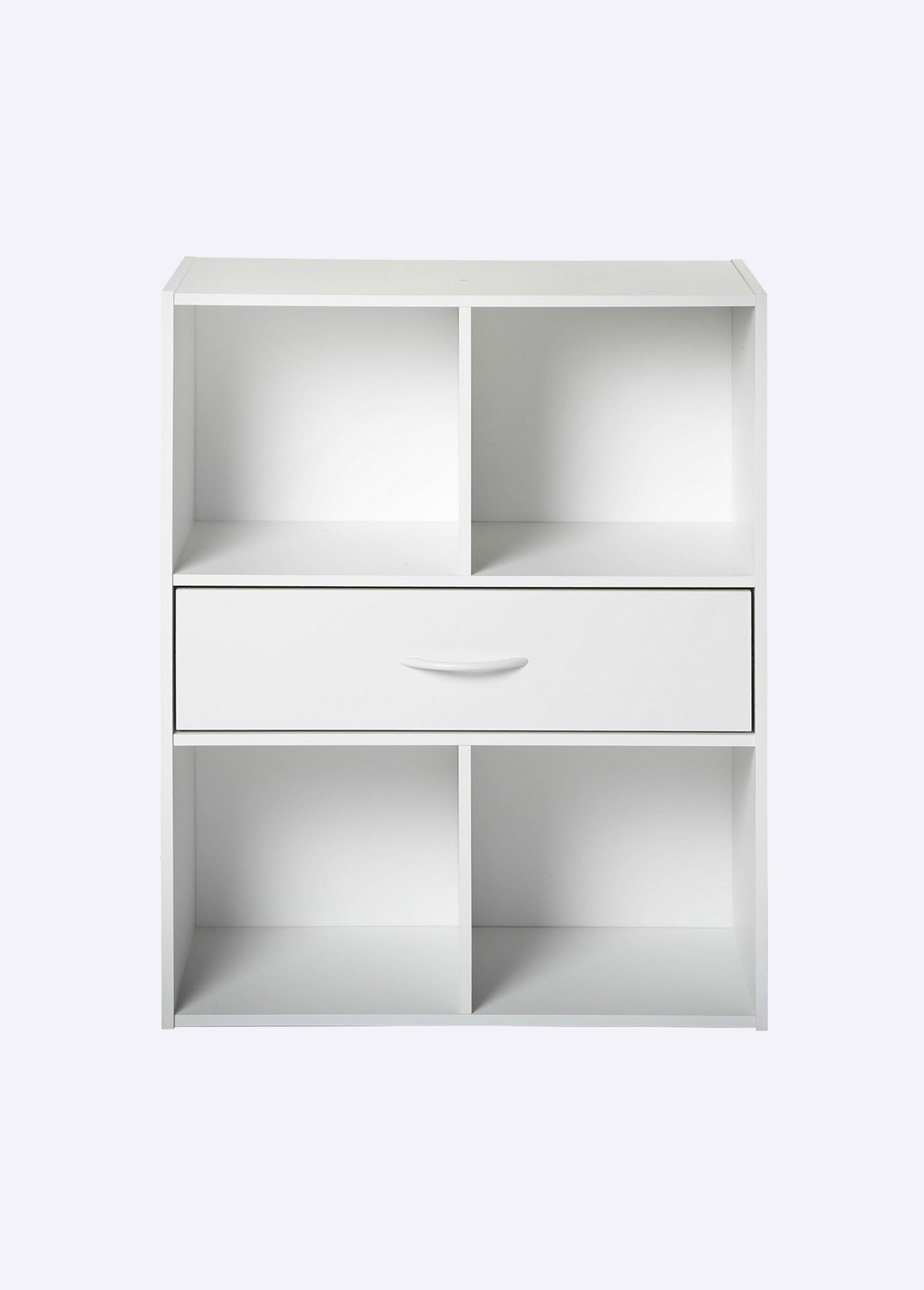 Meuble de rangement 4 cases + tiroir 1B BLANC CAL-11710134 FA1