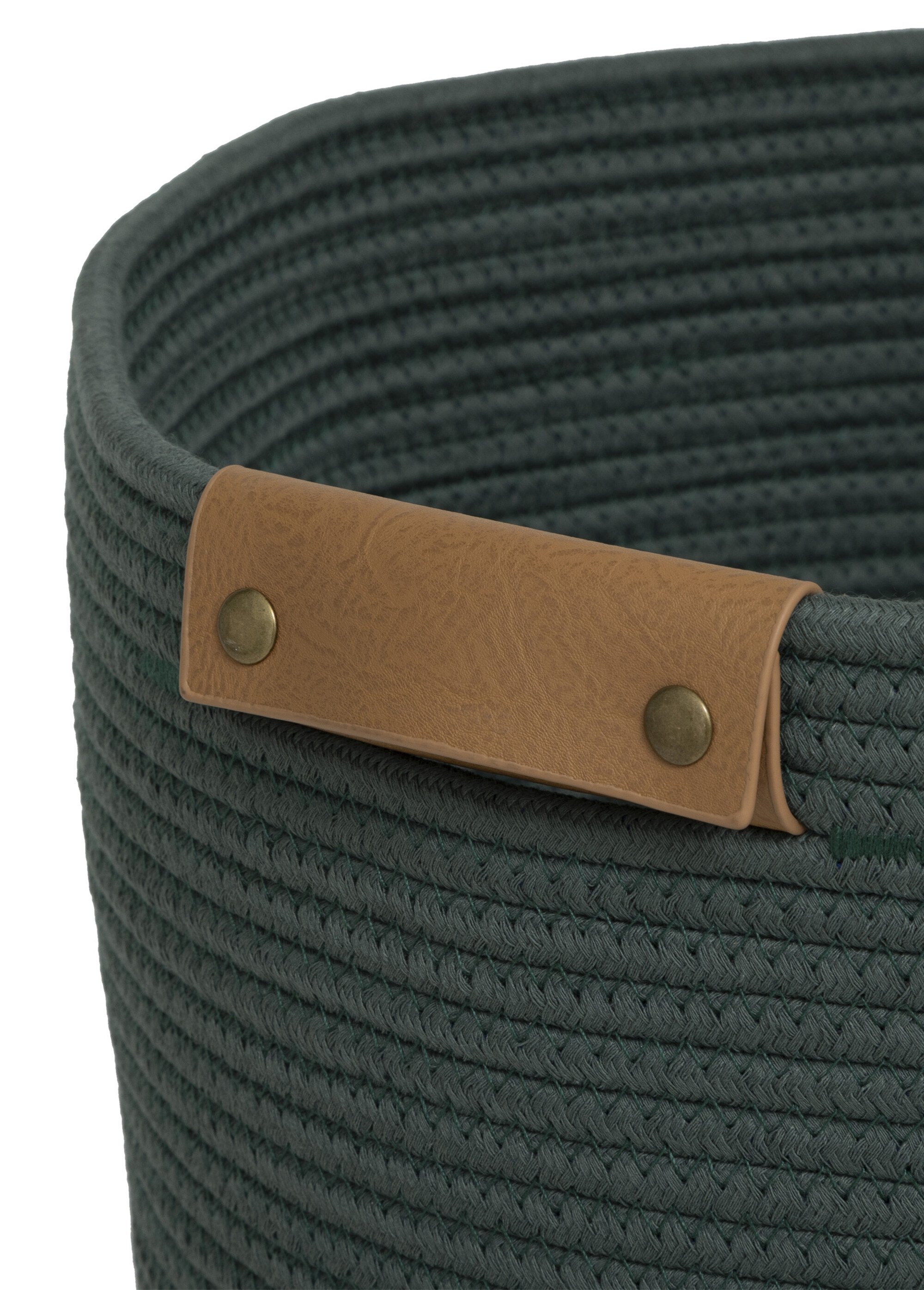 Panier à linge en corde tressée