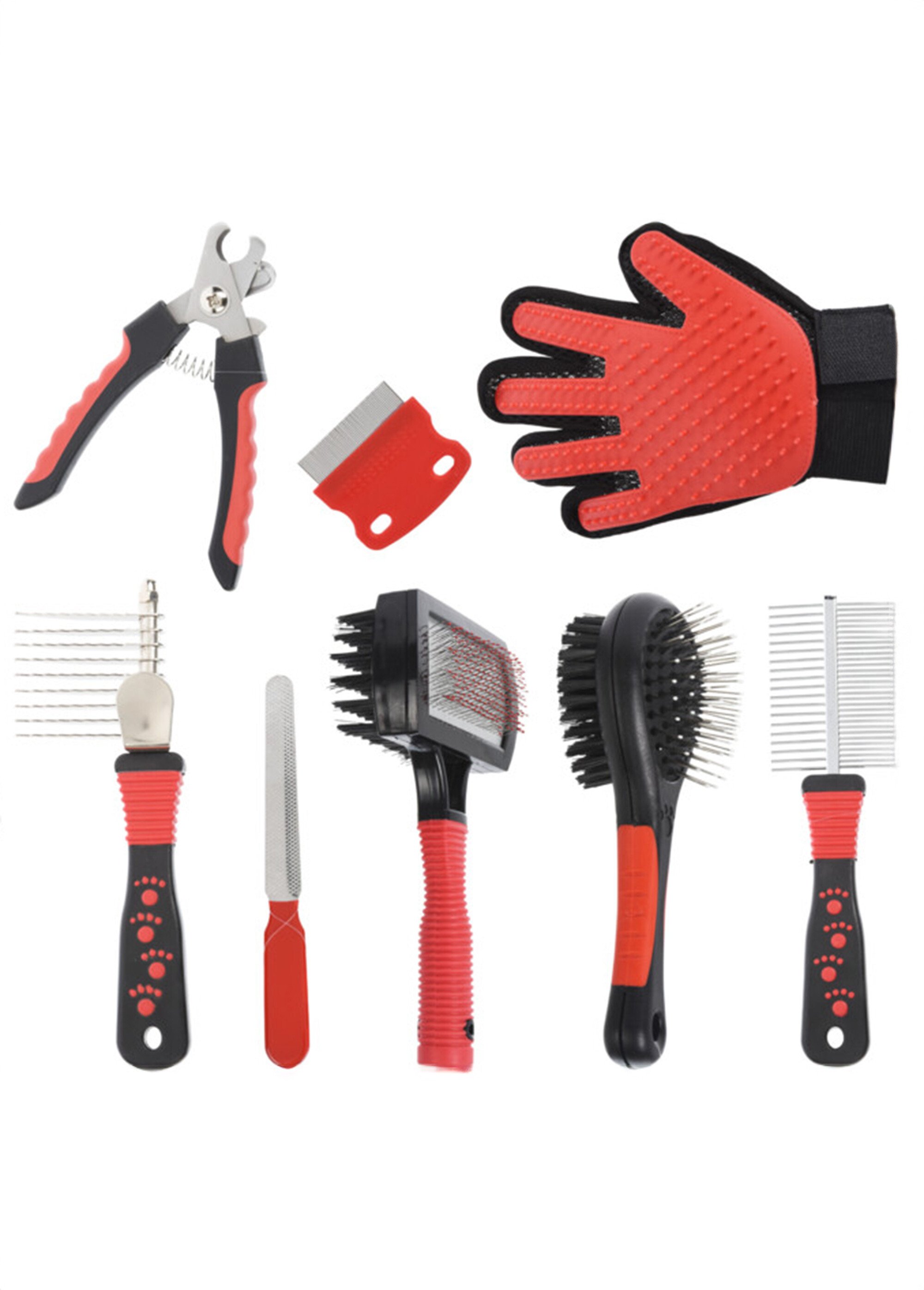 Sacoche de toilettage animal 9 pièces