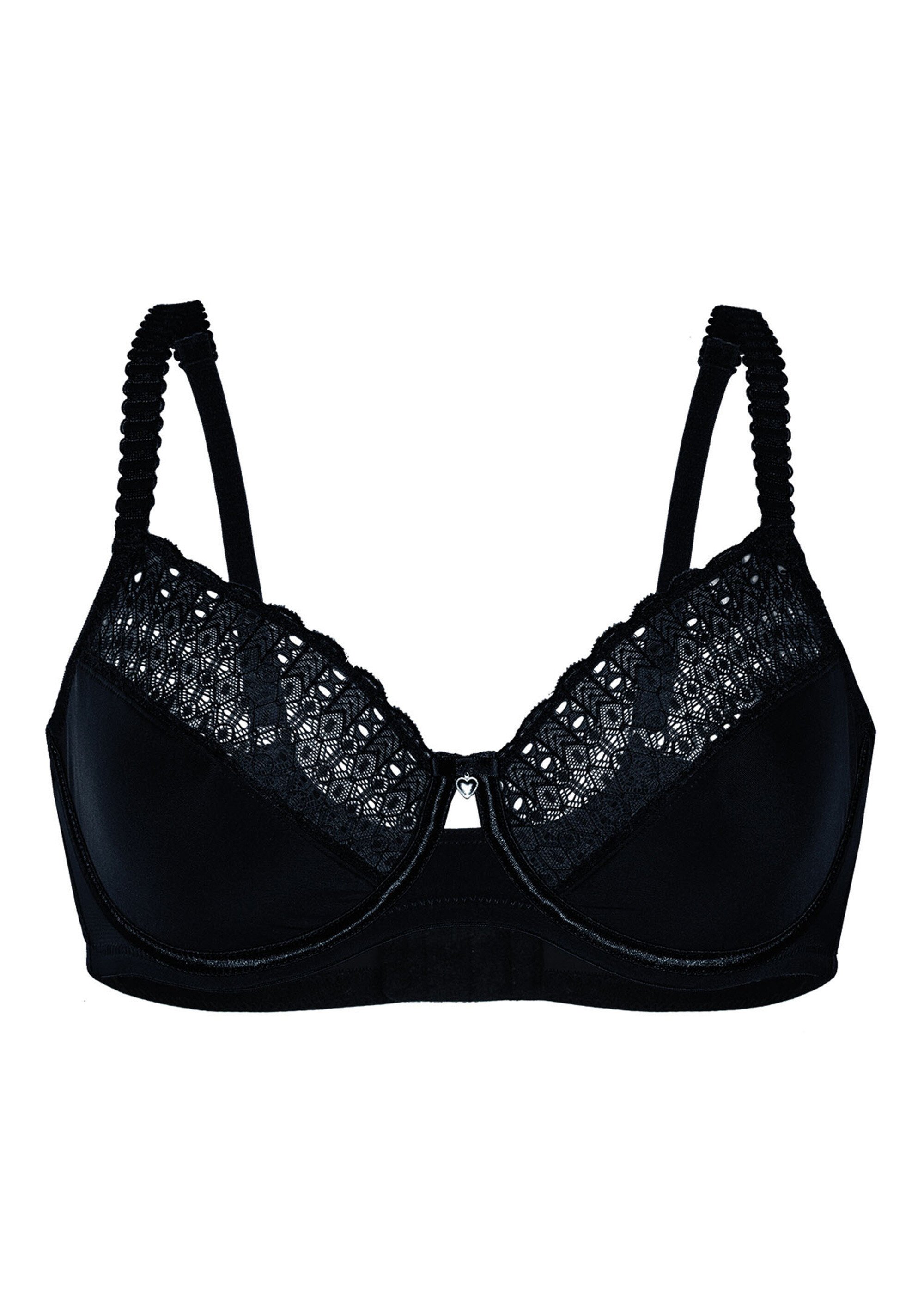Soutien-gorge dentelle et microfibre Femme Noir VALINE AP1