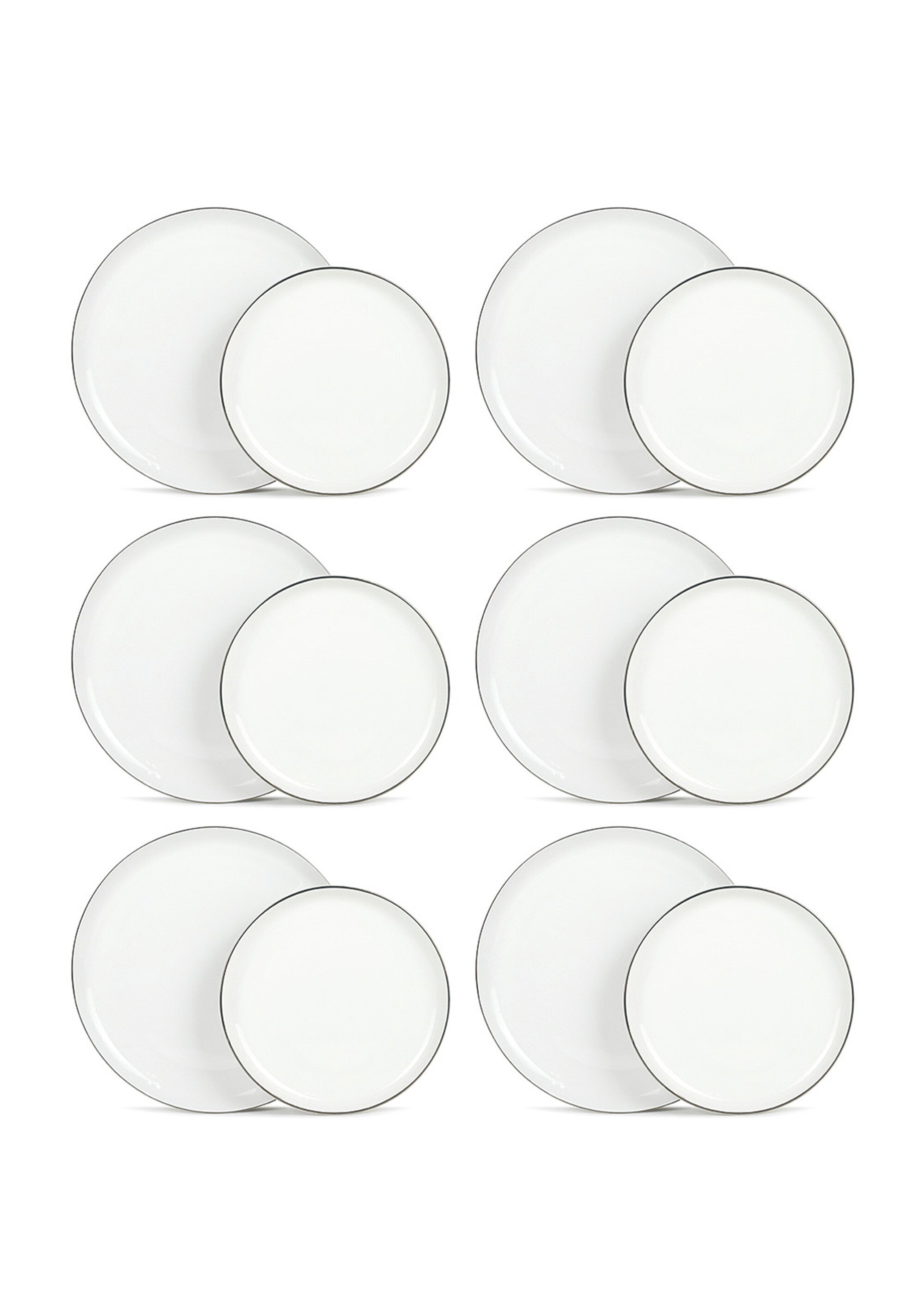 Service de table argenté 12 pièces Sélène