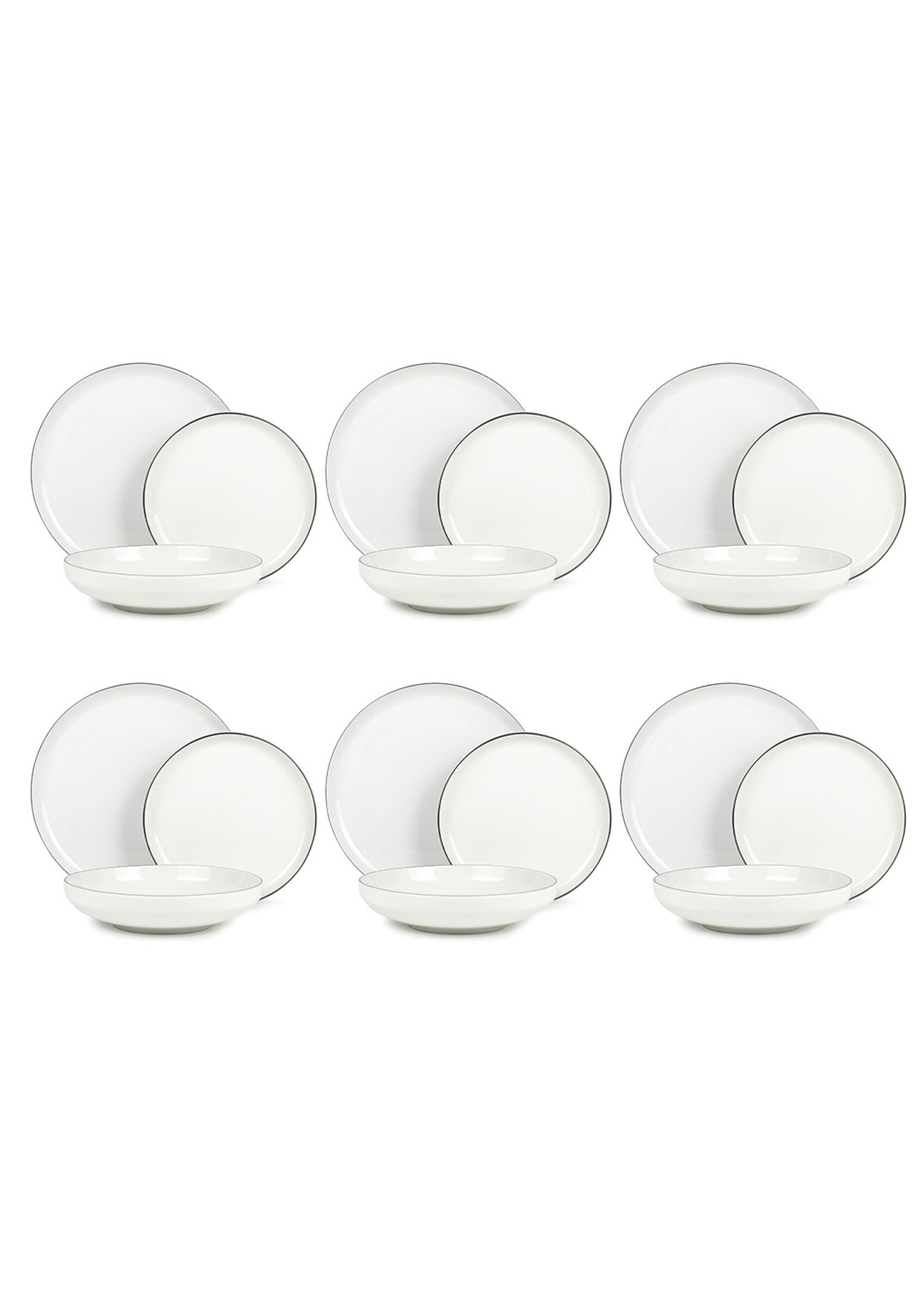 Service de table argenté 18 pièces Sélène Gris 9210915 DE1
