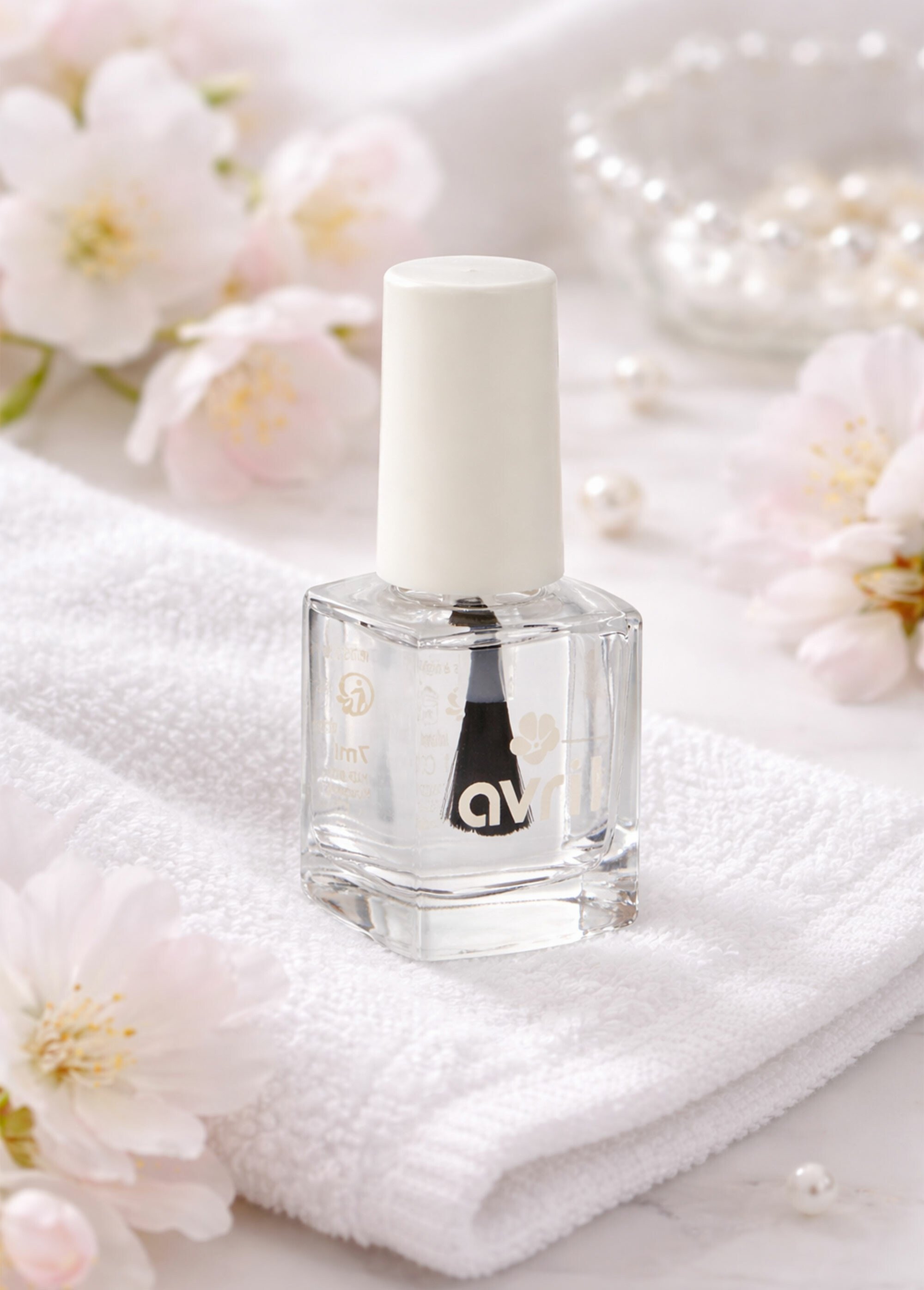 Vernis BIO 2 en 1, base + top coat Blanc AV-1052 SI1