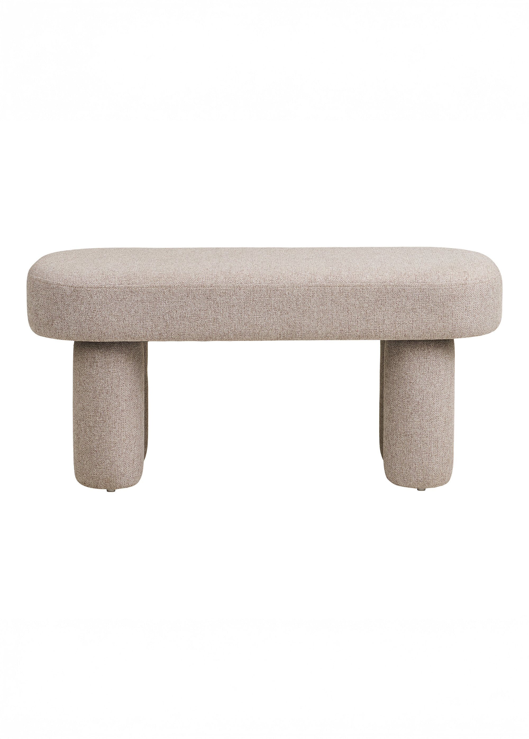 Banquette design en tissu moucheté BEIGE HN-1401315 DE1