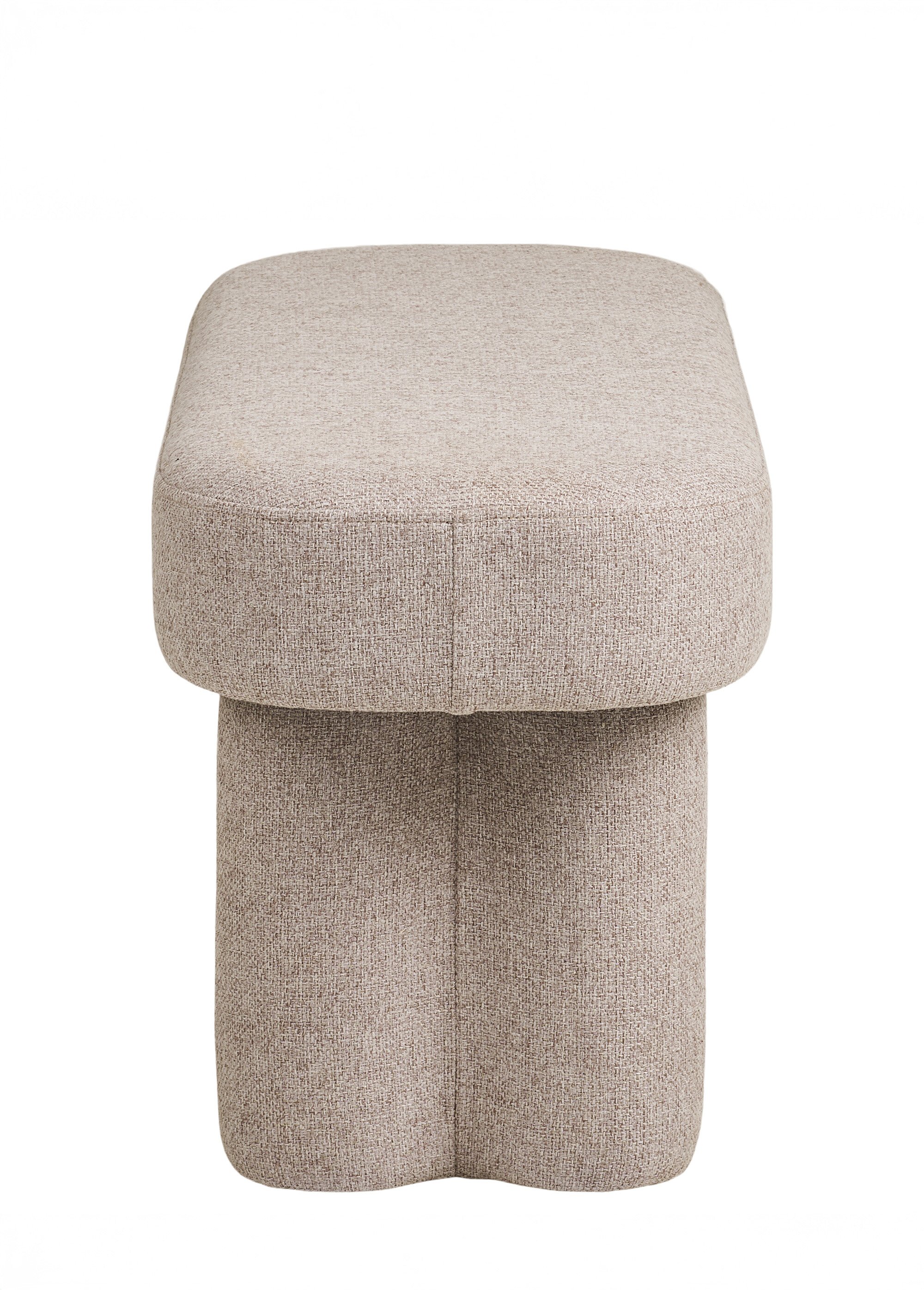 Banquette design en tissu moucheté BEIGE HN-1401315 DE2