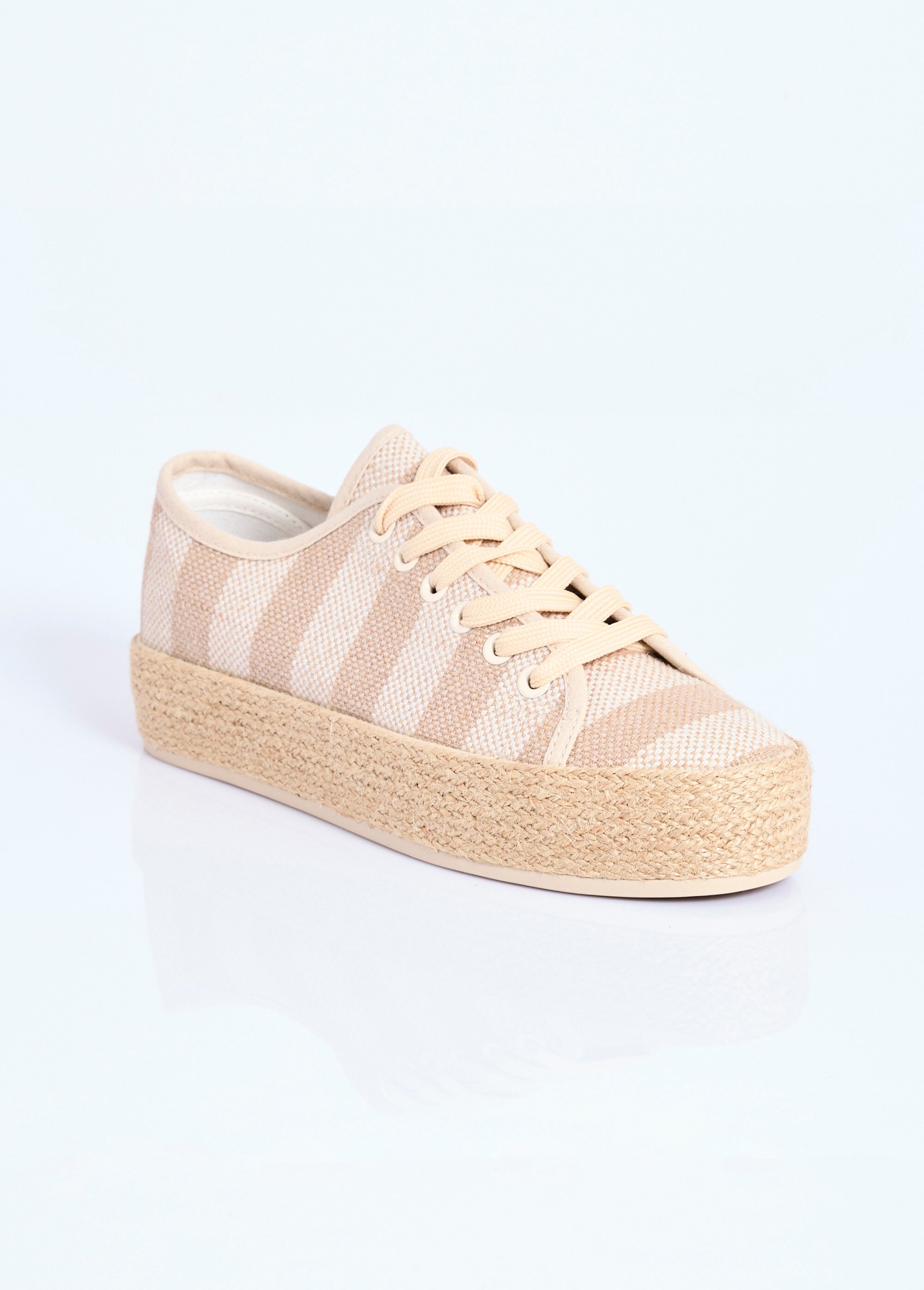 Baskets semelle plateforme façon corde Femme RAYE BEIGE COVYB0389 FA1