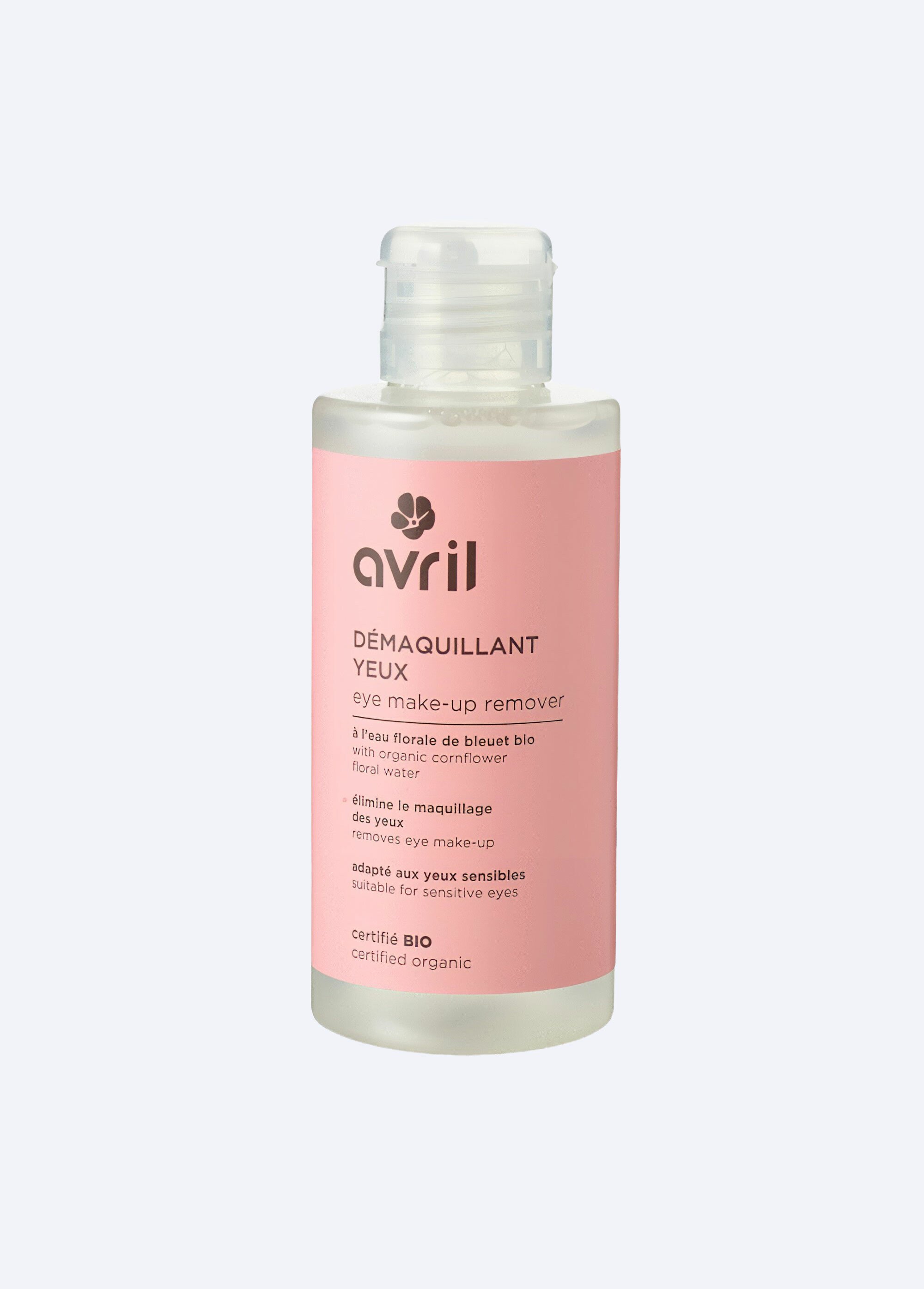 Démaquillant yeux BIO, à l'eau de bleuet Blanc AV-825 FA1