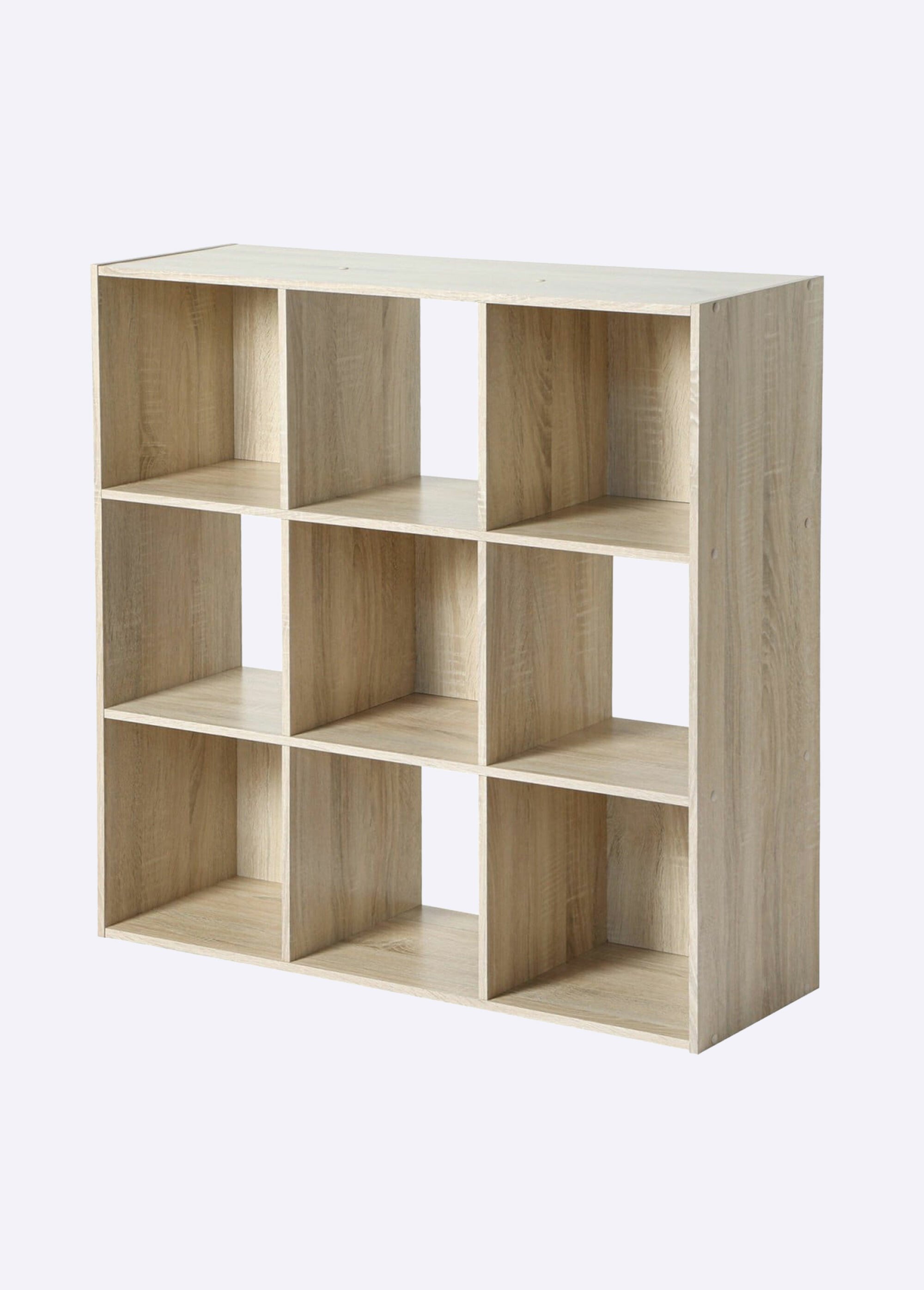 Etagère cube de rangement 9 cases 2B MARRON CAL-11678133 DE1